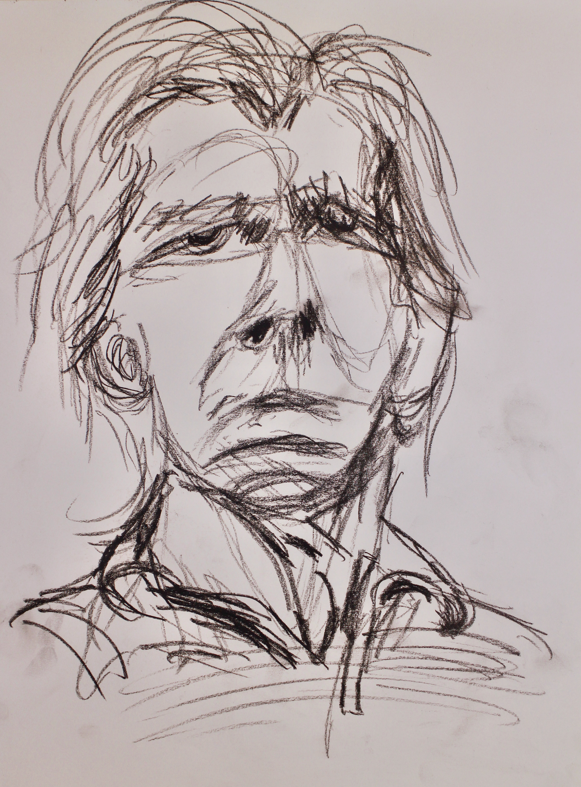 Protagonist 2: Charcoal Pencil on Paper