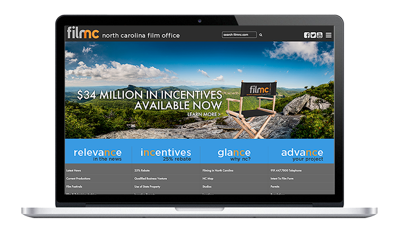 Website NC Film Widescreen Layout