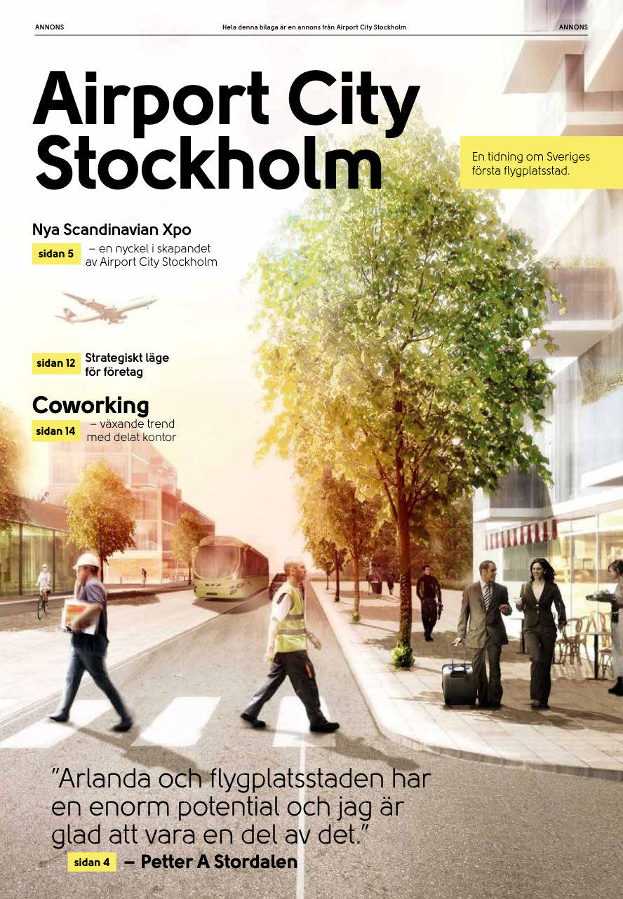 Tidningsbilaga: Airport City Stockholm (Crossmedia Communication)