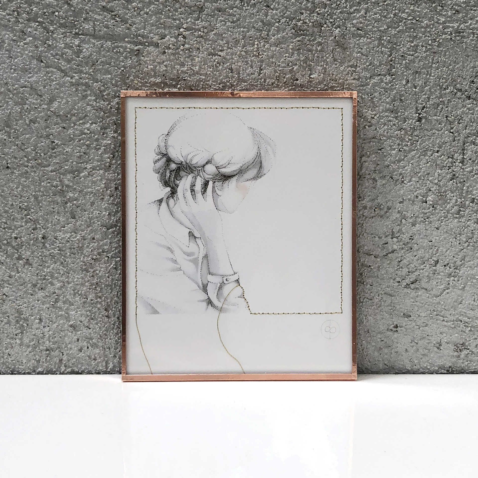 " Vois passer... " 9 x 11 cm