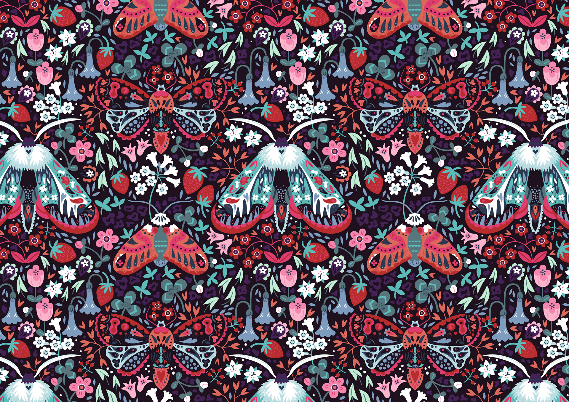 Heart & Dart Repeat Pattern