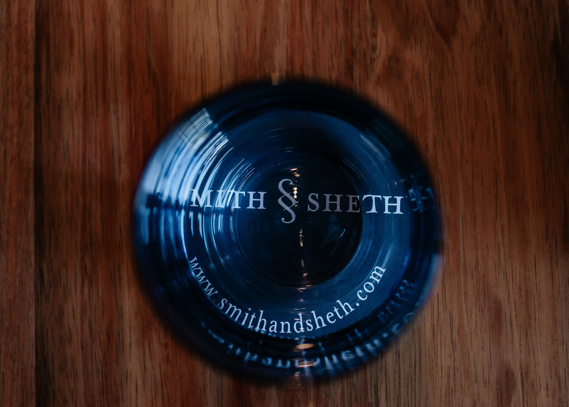 Coaster through a glass
