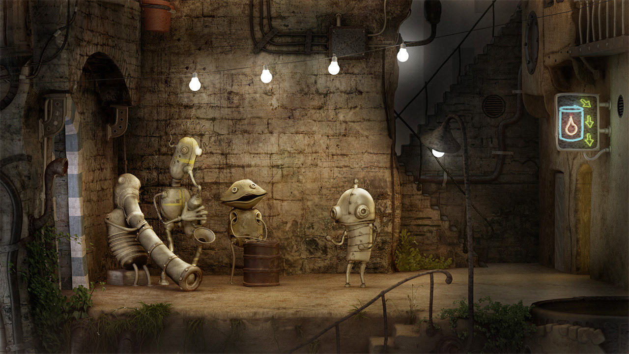 Машинариум. Машинариум оранжерея. Машинариум музыканты. Игра Machinarium. Machinarium 2009.