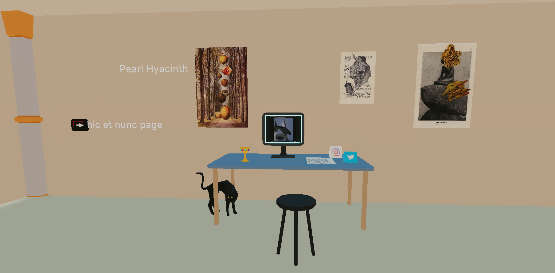 Perla Gallery . Pearl's office . 2021