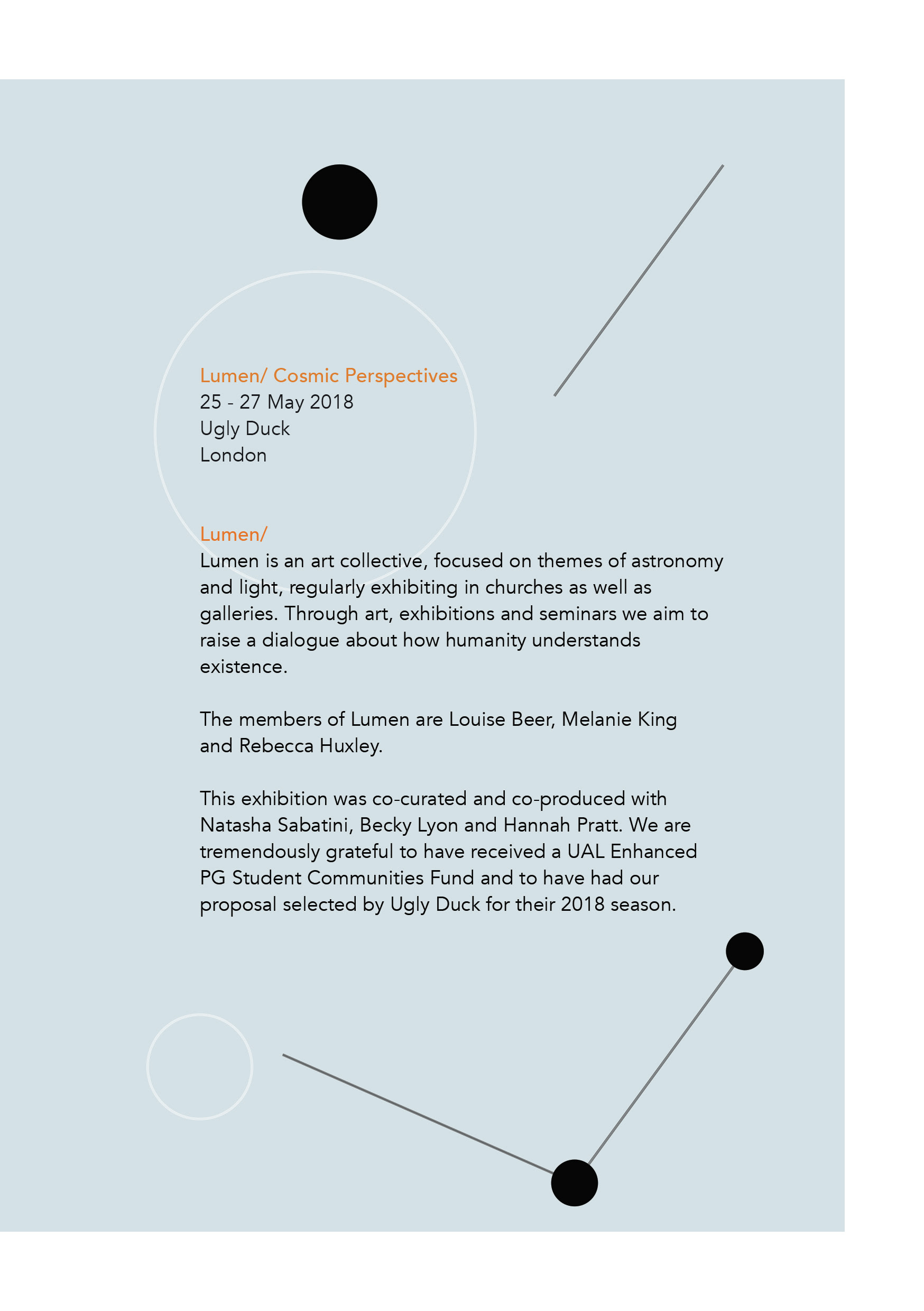 Cosmic Perspectives Layout 2019