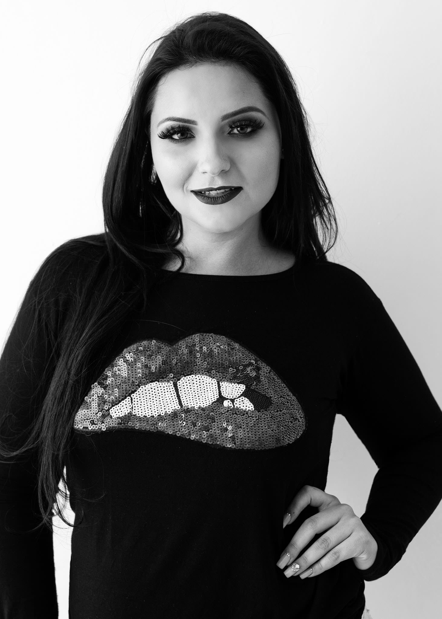 Ensaio feminino em estúdio, em Videira/SC