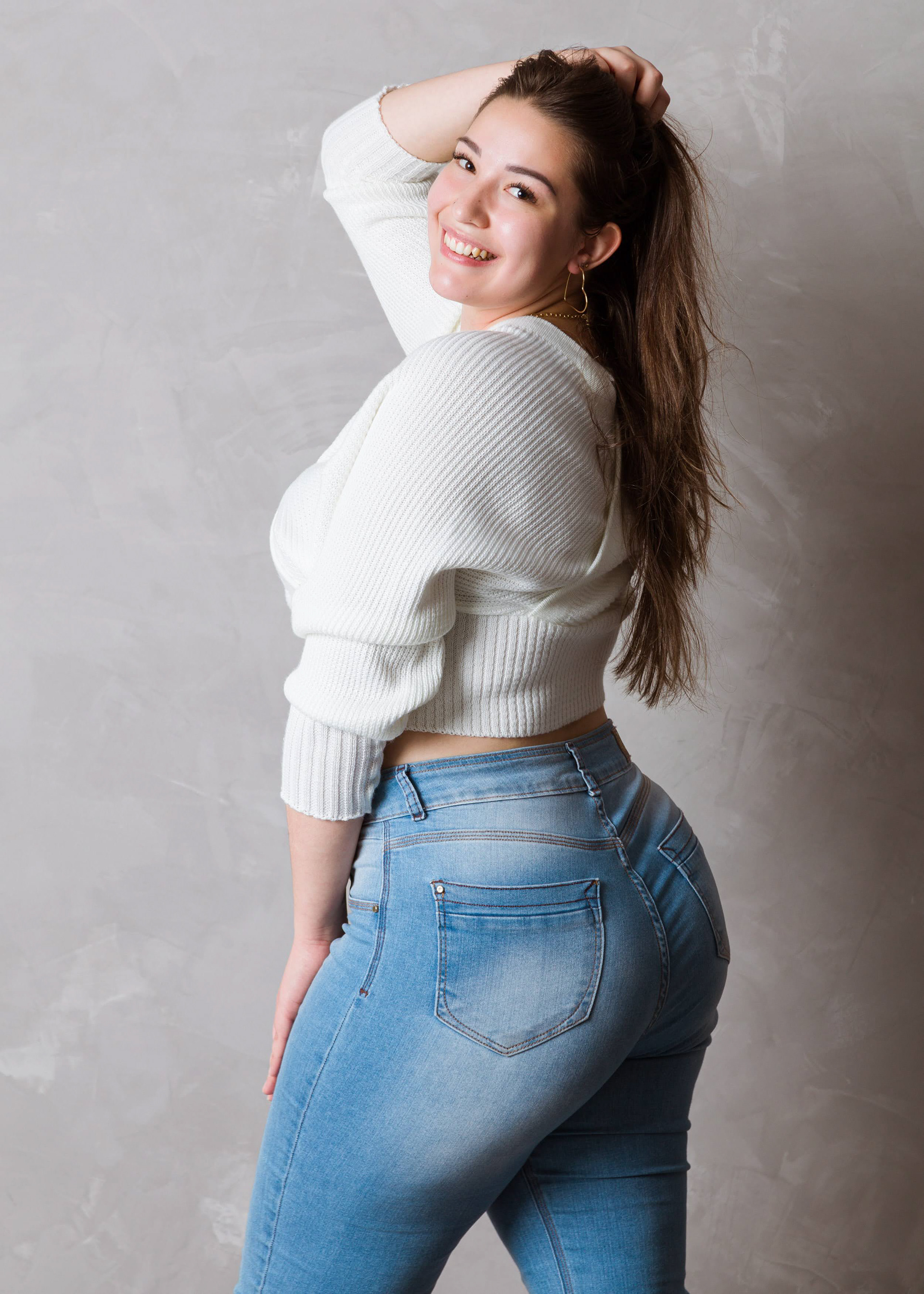 Ensaio fotográfico feminino em estúdio, em Videira/SC