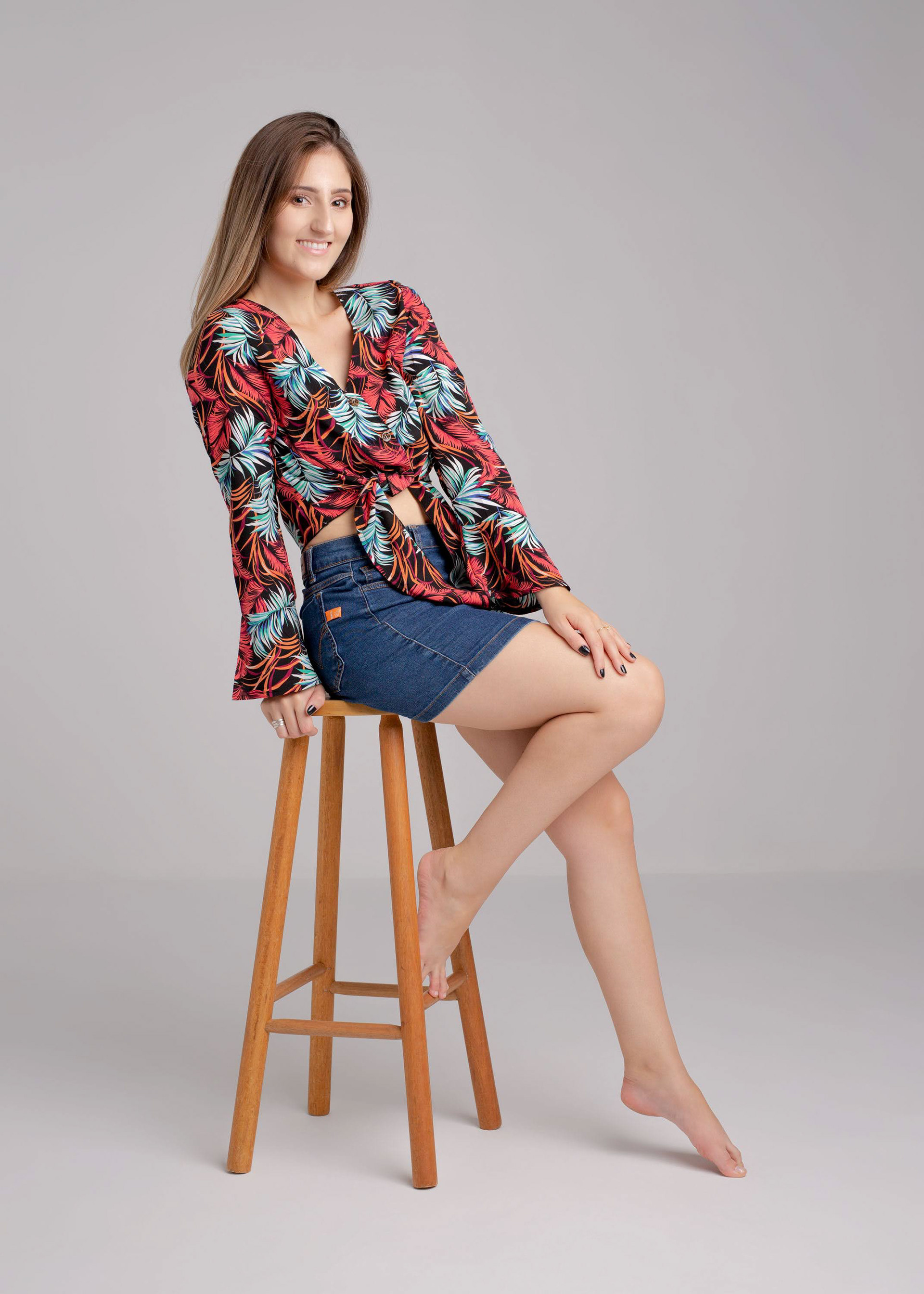 Ensaio fotográfico feminino em estúdio em Videira/Santa Catarina