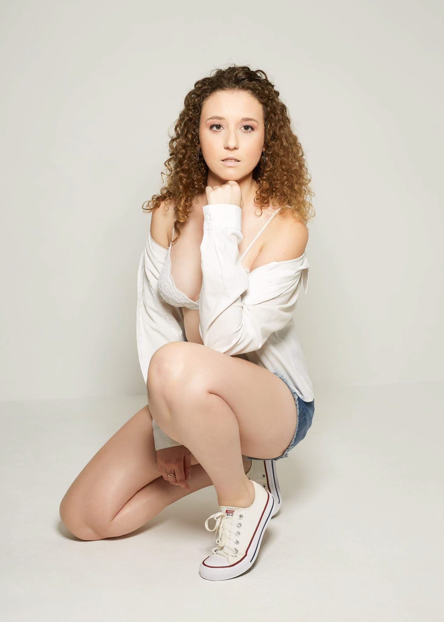 Ensaio fotográfico feminino em estúdio, em Videira/SC
