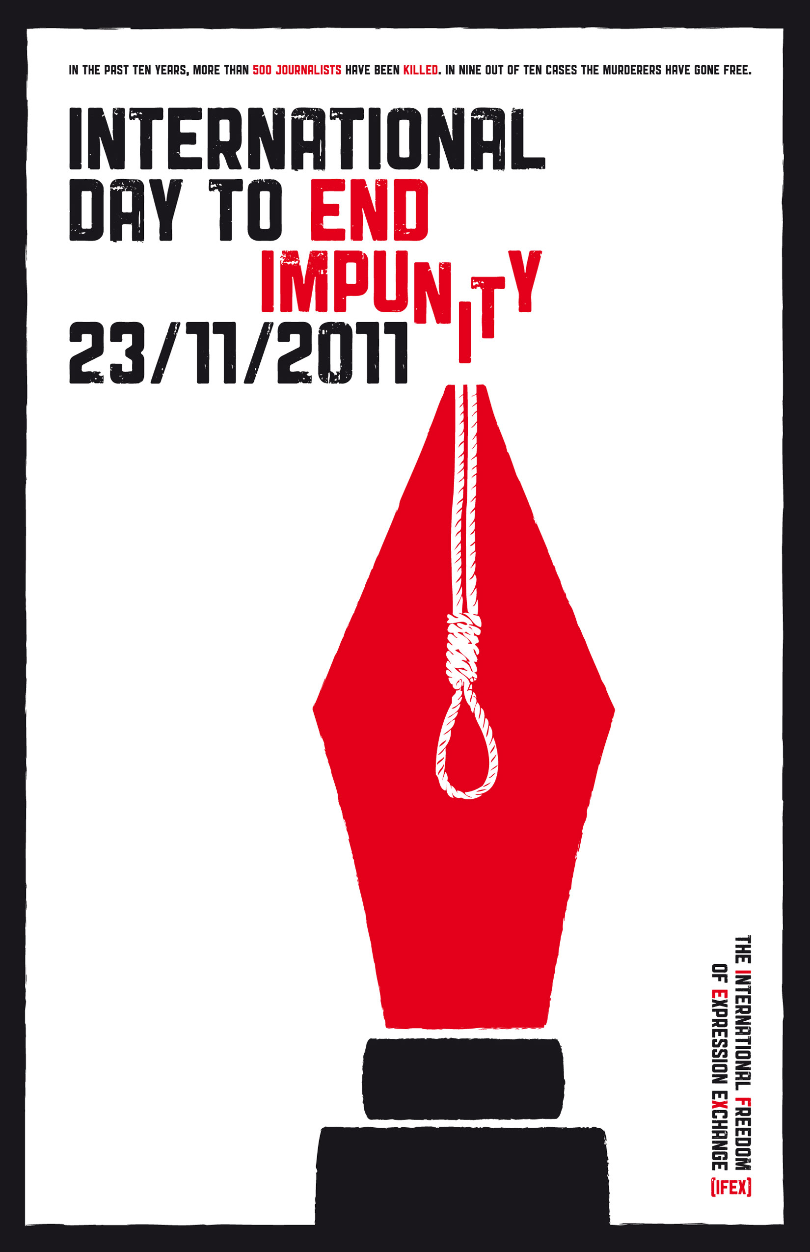 Studio Jorrit Van Rijt Poster Competition Ifex Int Day To End Impunity