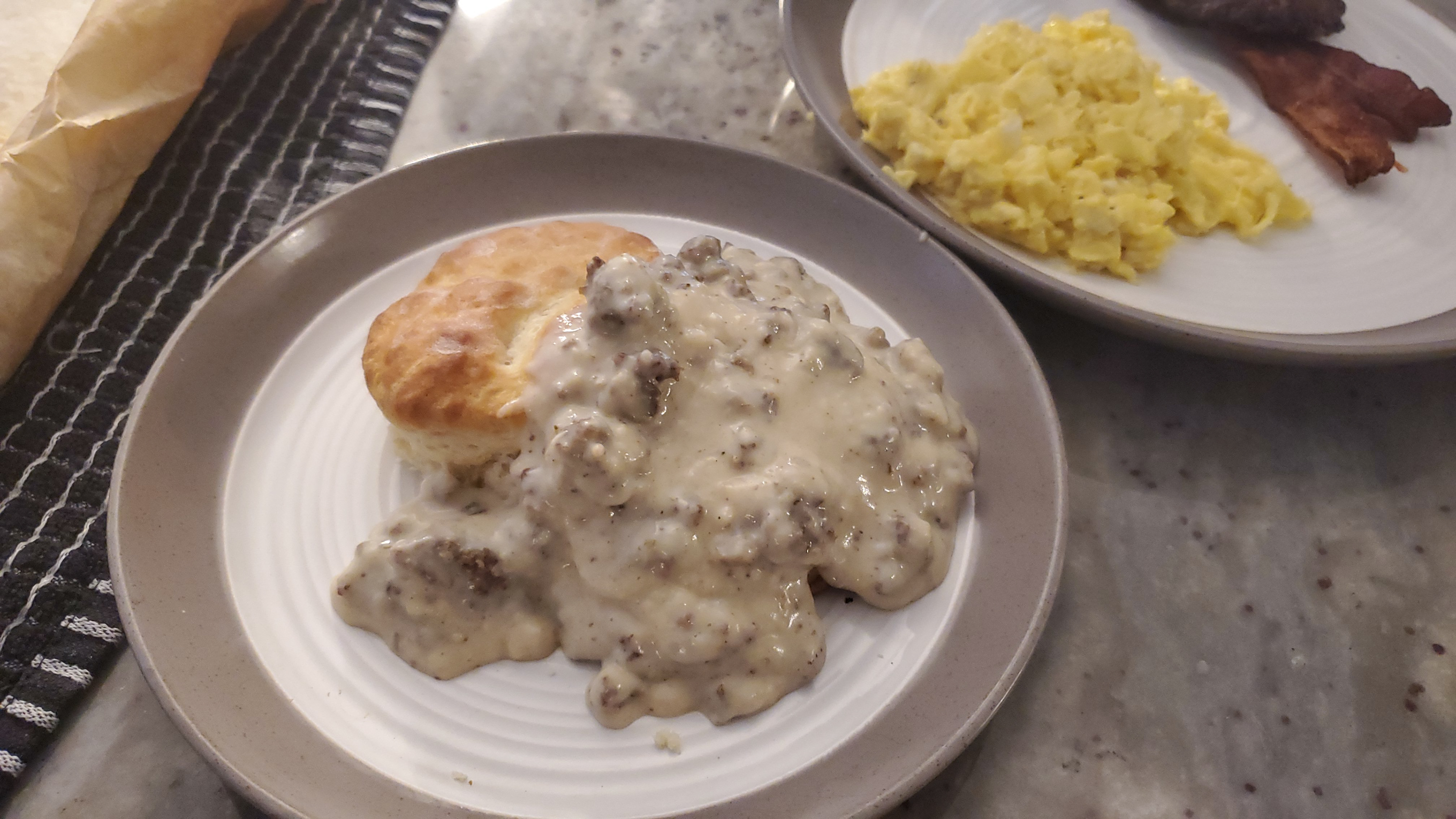 Biscuits and gravy