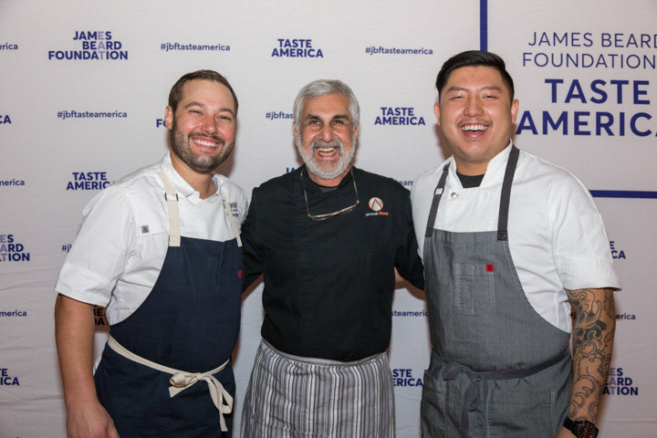 Mike Wajda from Proof on Main, Annosh Shariat of Anoosh Bistro and Noosh Nosh and Ming Pu of 502 Bar and Bistro.