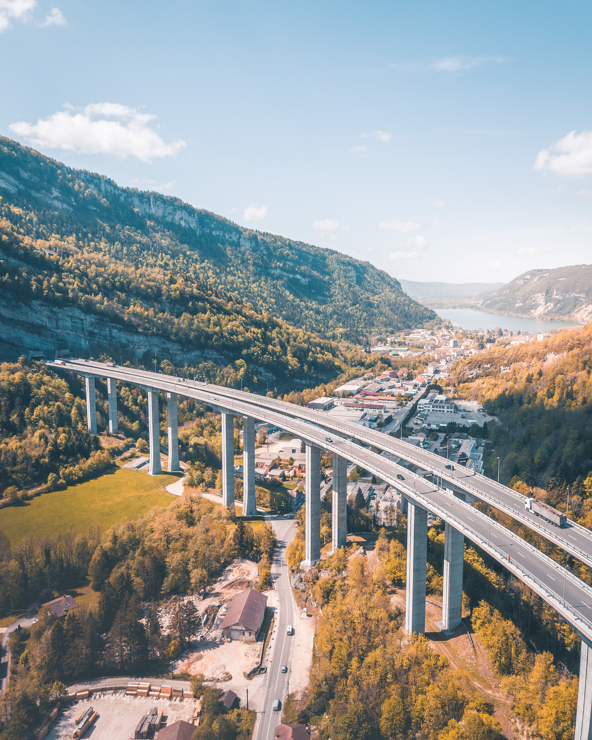 Viaduc de Nantua par drone