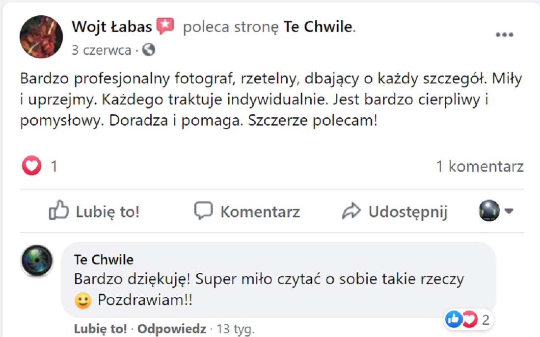 polecany fotograf na wesele