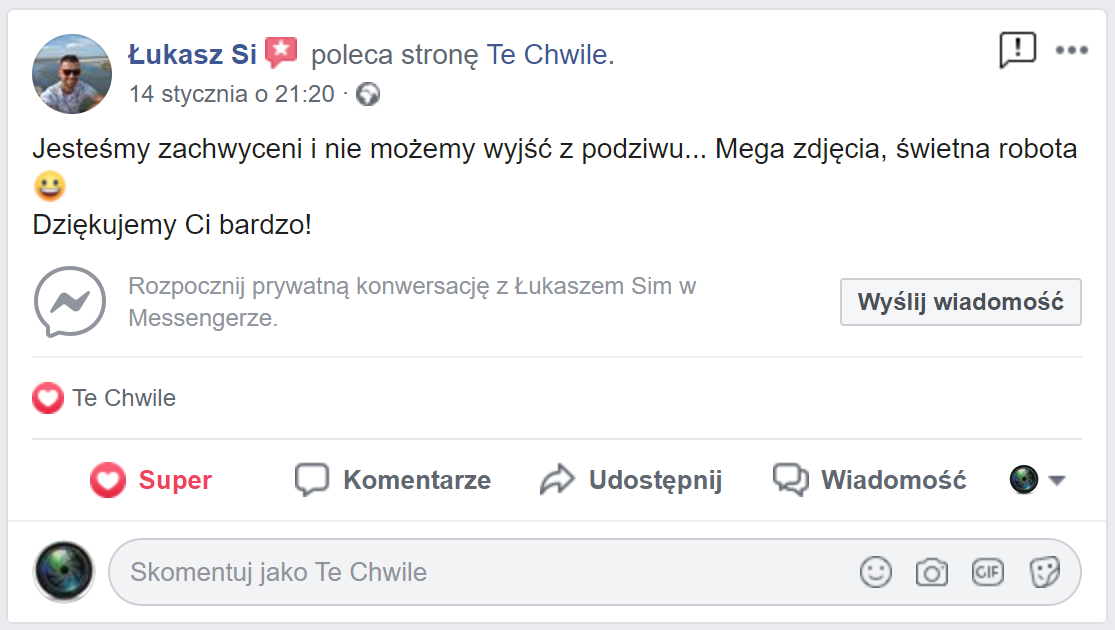 wybór fotografa na slub opinie
