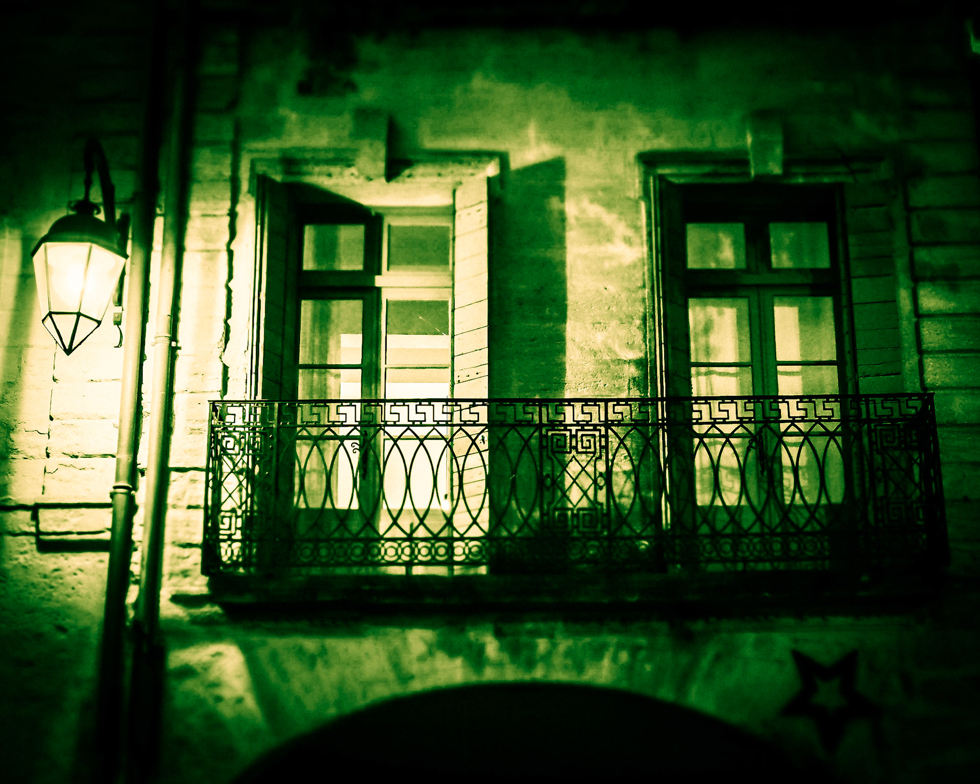 Lit Balconies