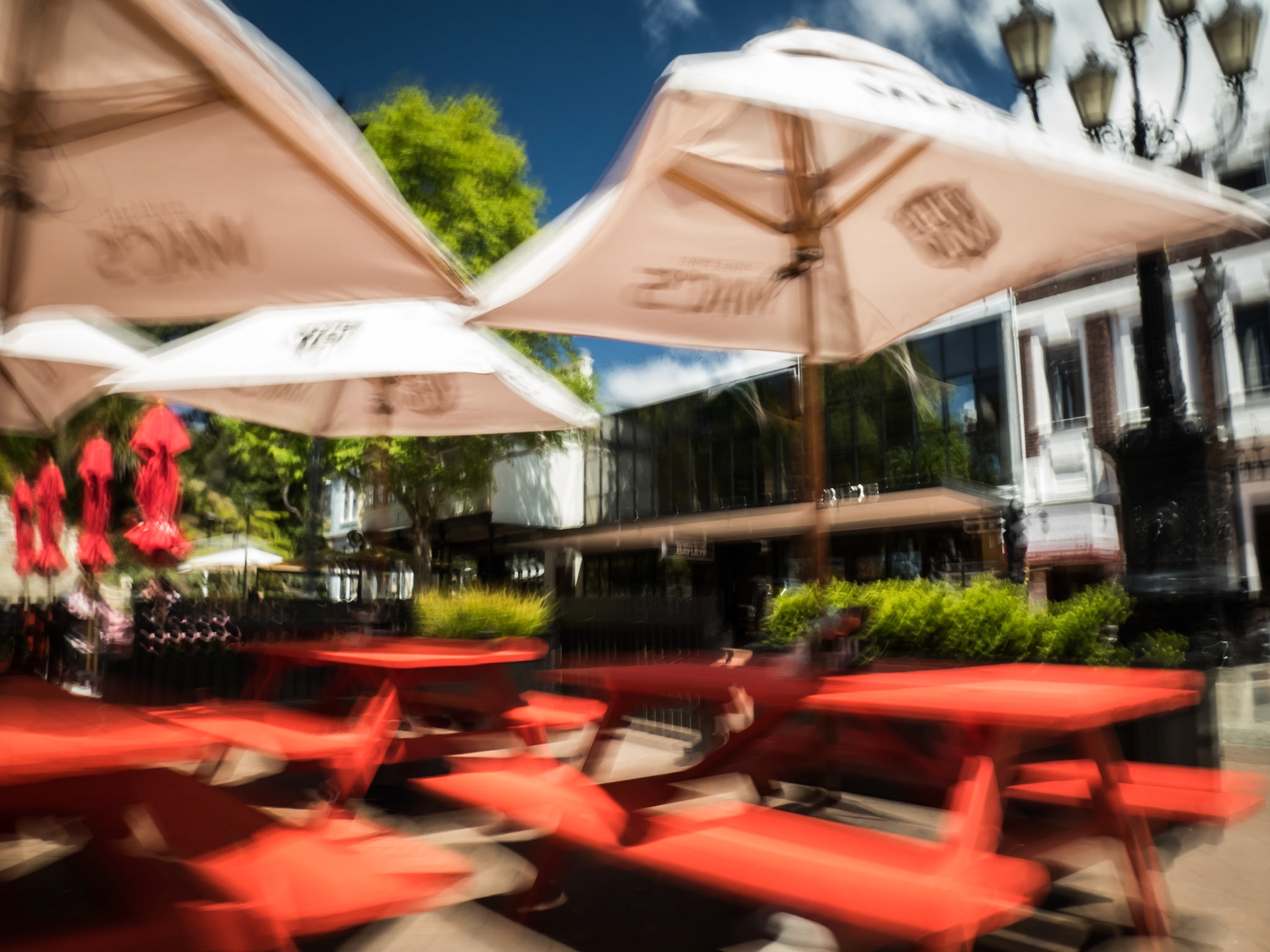 Red Benches