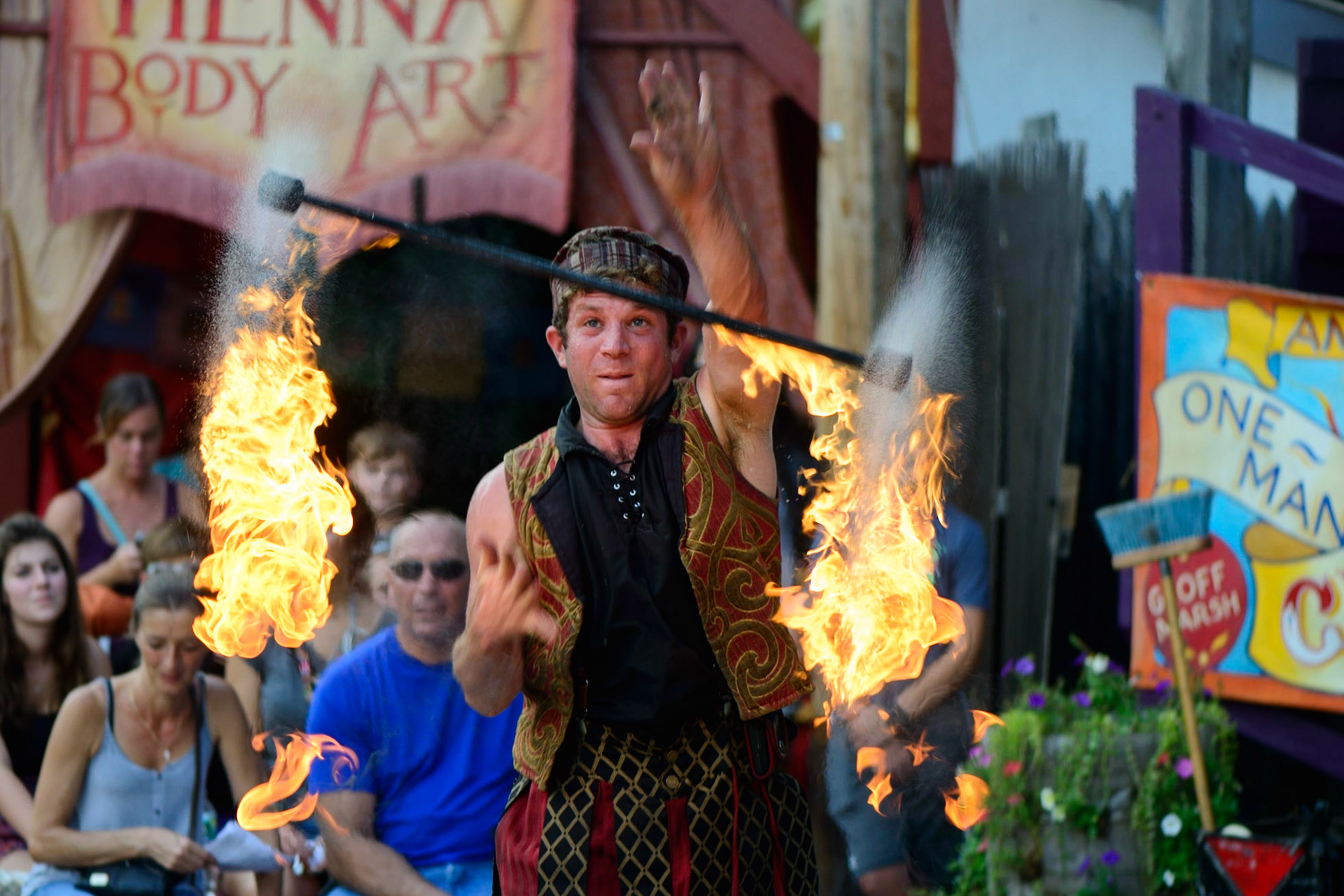 Gypsy Geoff Fire Magic Show 1