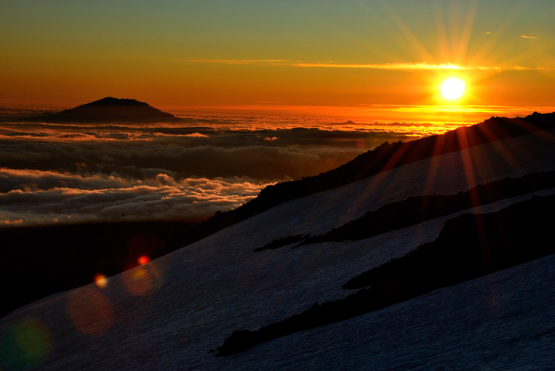 Sunset From Mt. Adams
