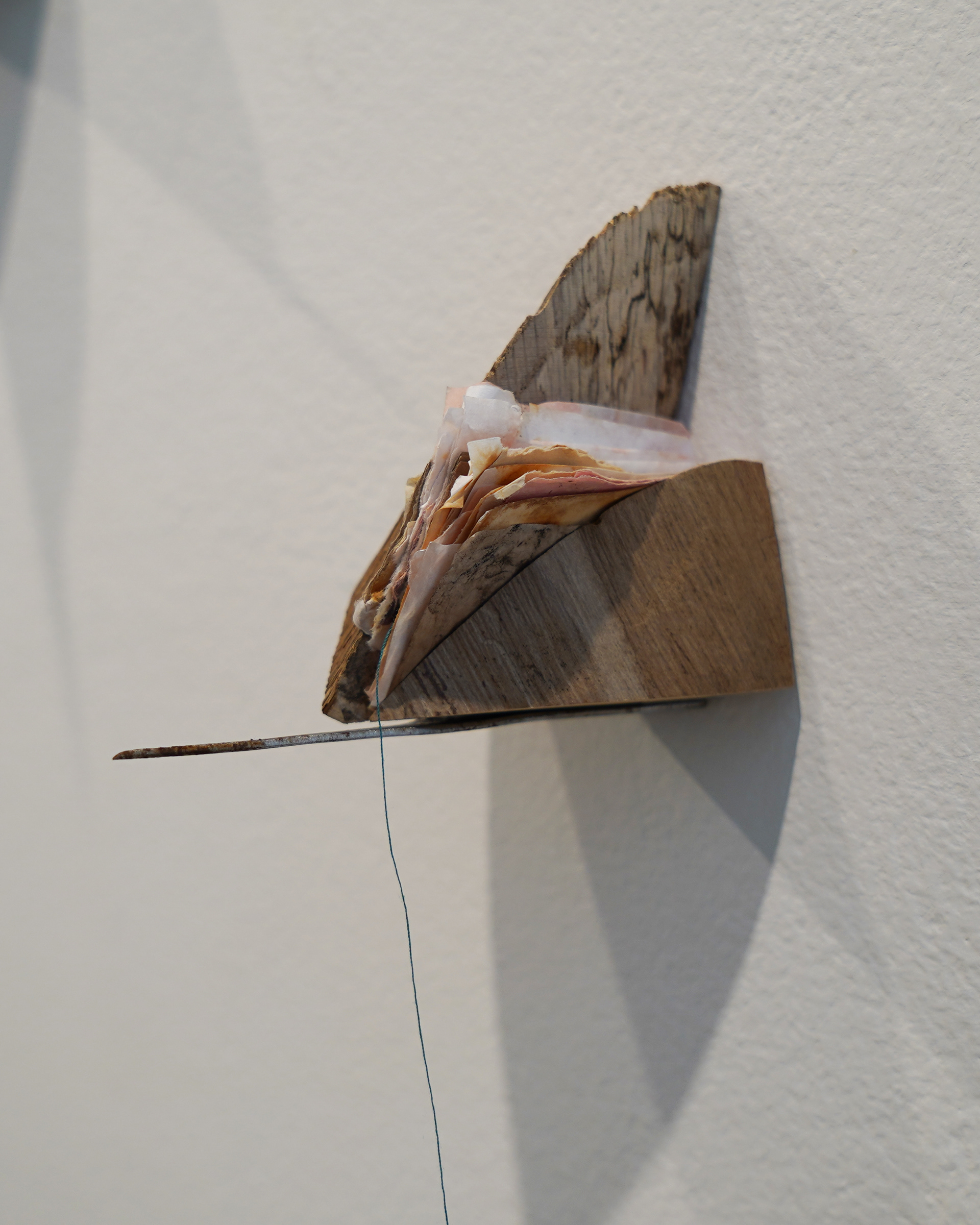 Little Complicated Moments Wood, steel, paper, thread 22