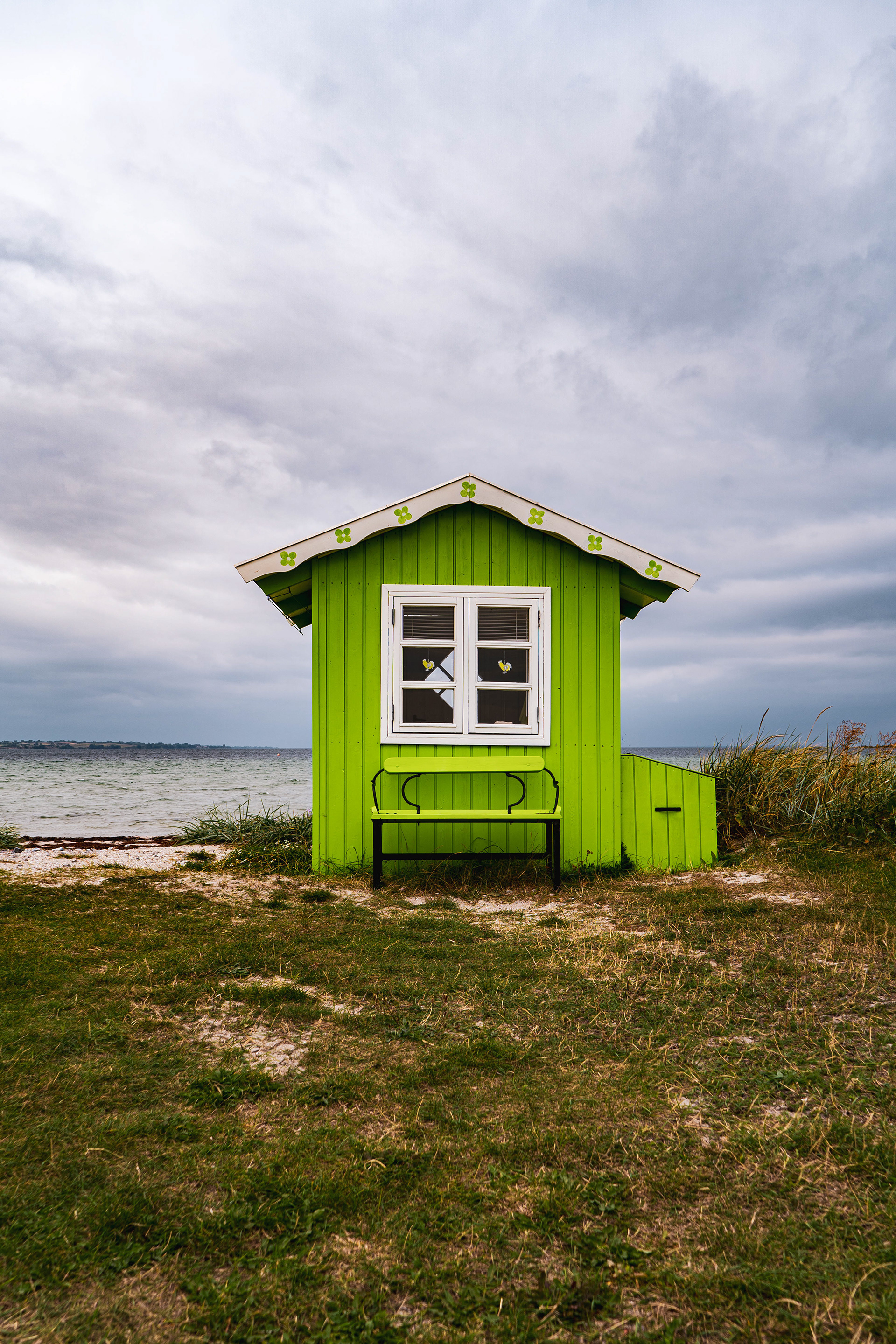 Small cozy beach house at the coast