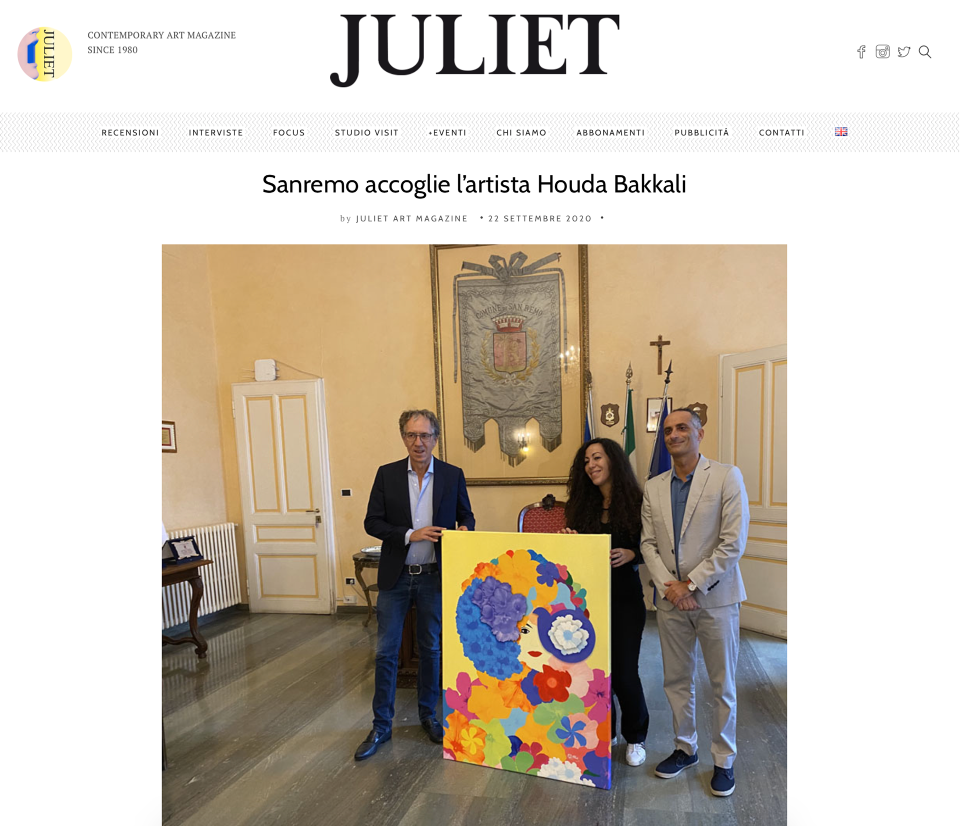 OFFICIAL RECEPTION | TOWN HALL | | SANREMO, ITALY