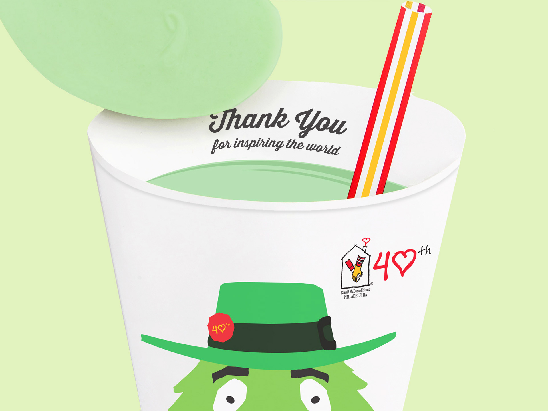 Ronald McDonalds House Uncle O'Grimacey Shamrock Mint Chocolate