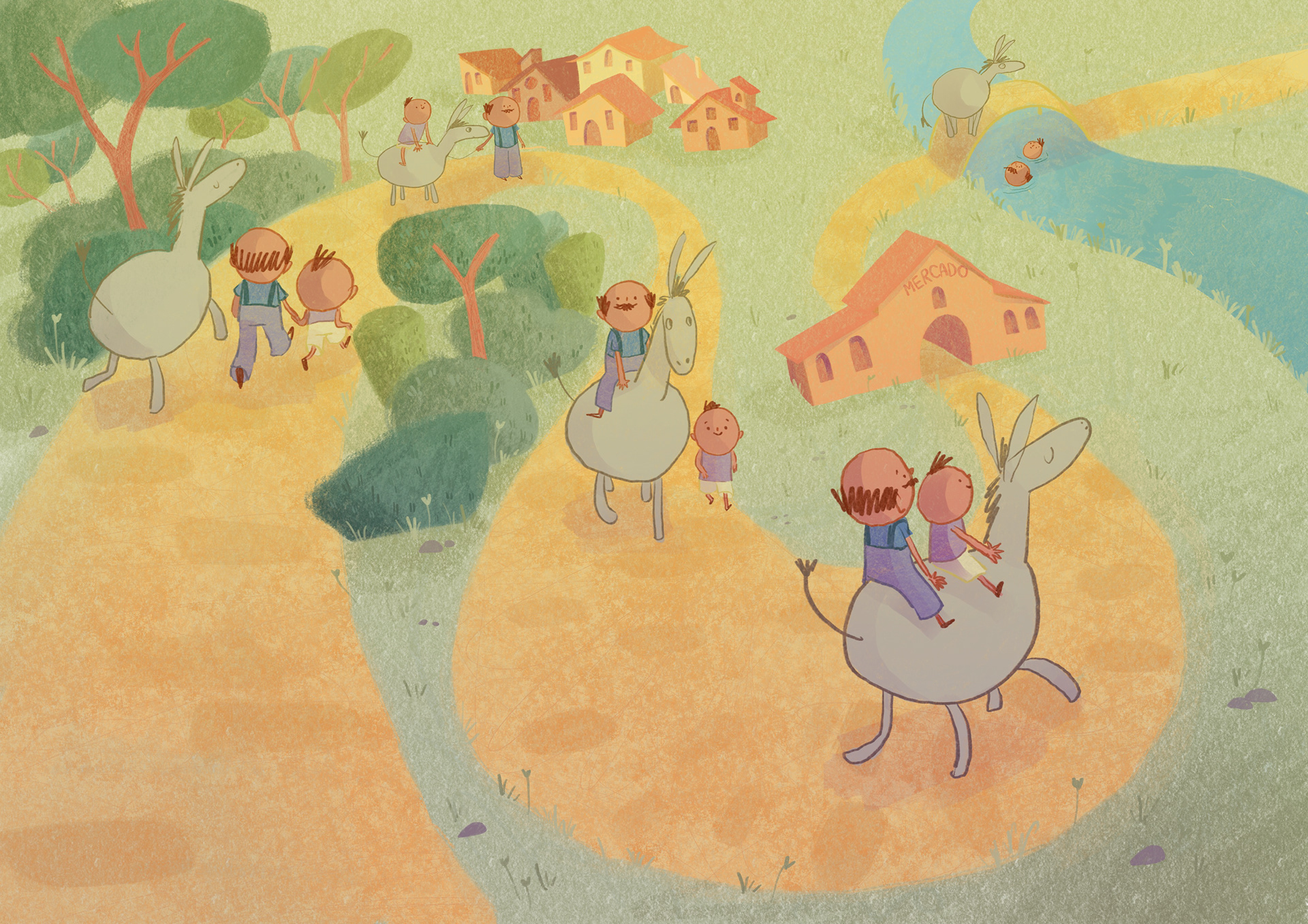 O Fazendeiro, seu Filho e o Burro / The Man, the Boy and the Donkey