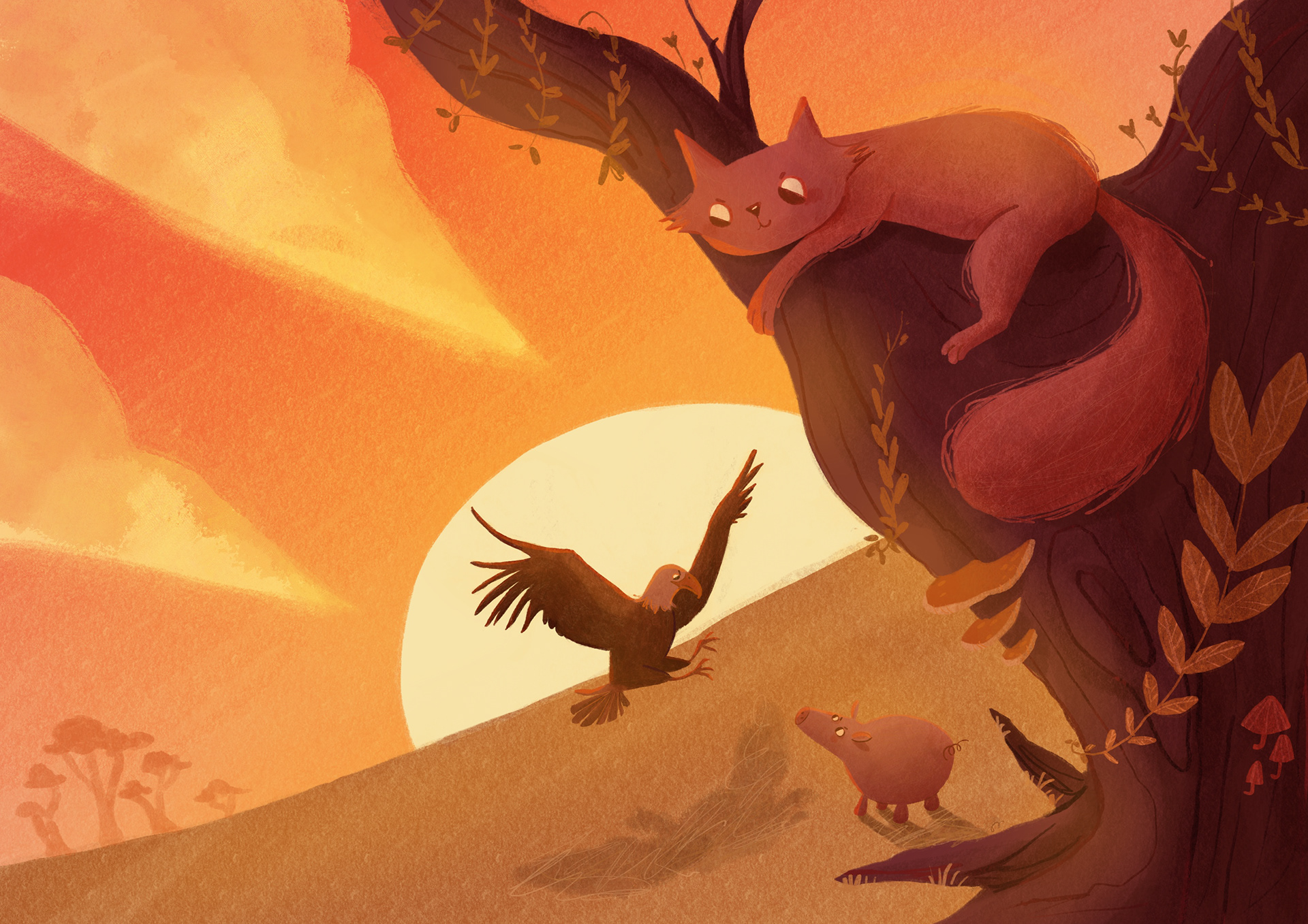 A Águia, a Gata e a Porca / The Eagle, Cat and Wild Sow