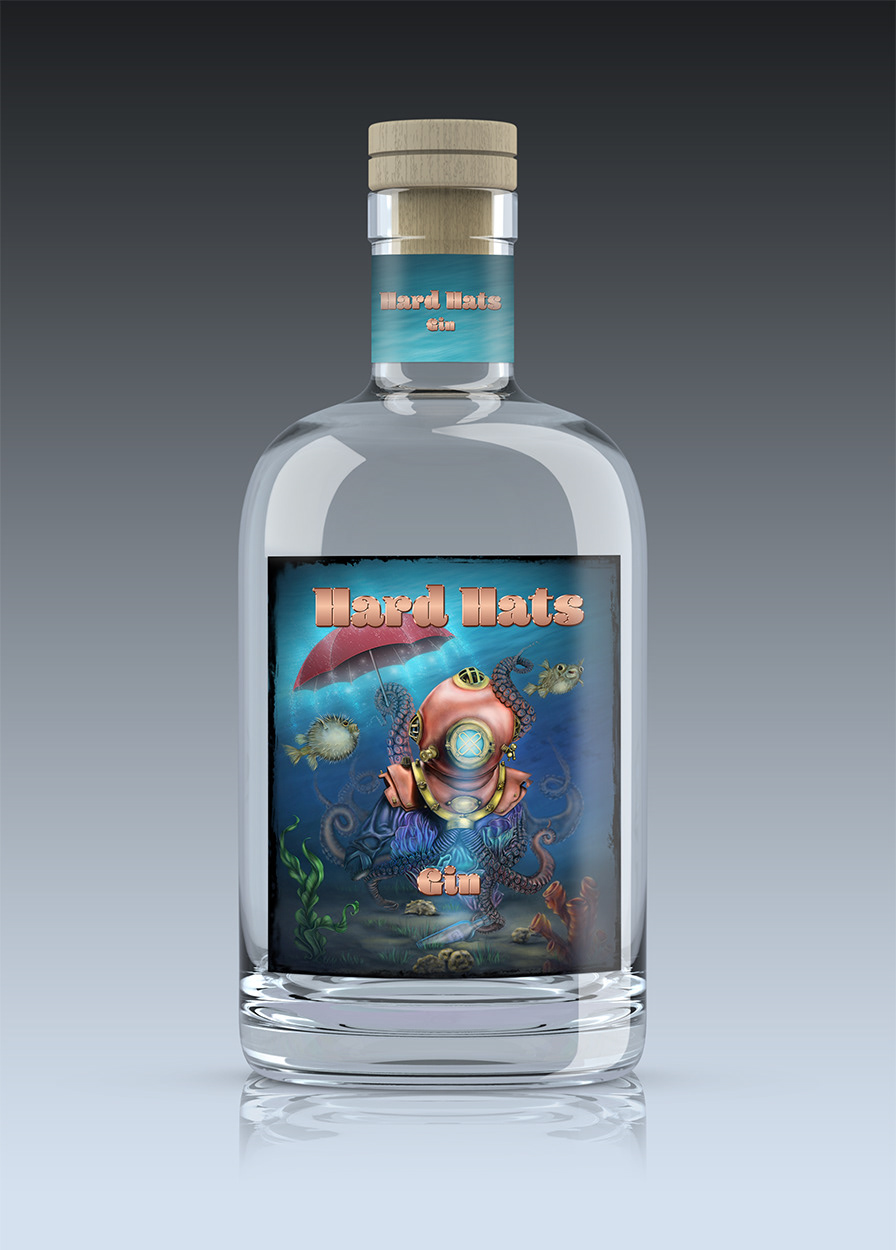 Gin Label for Anclote Distilling