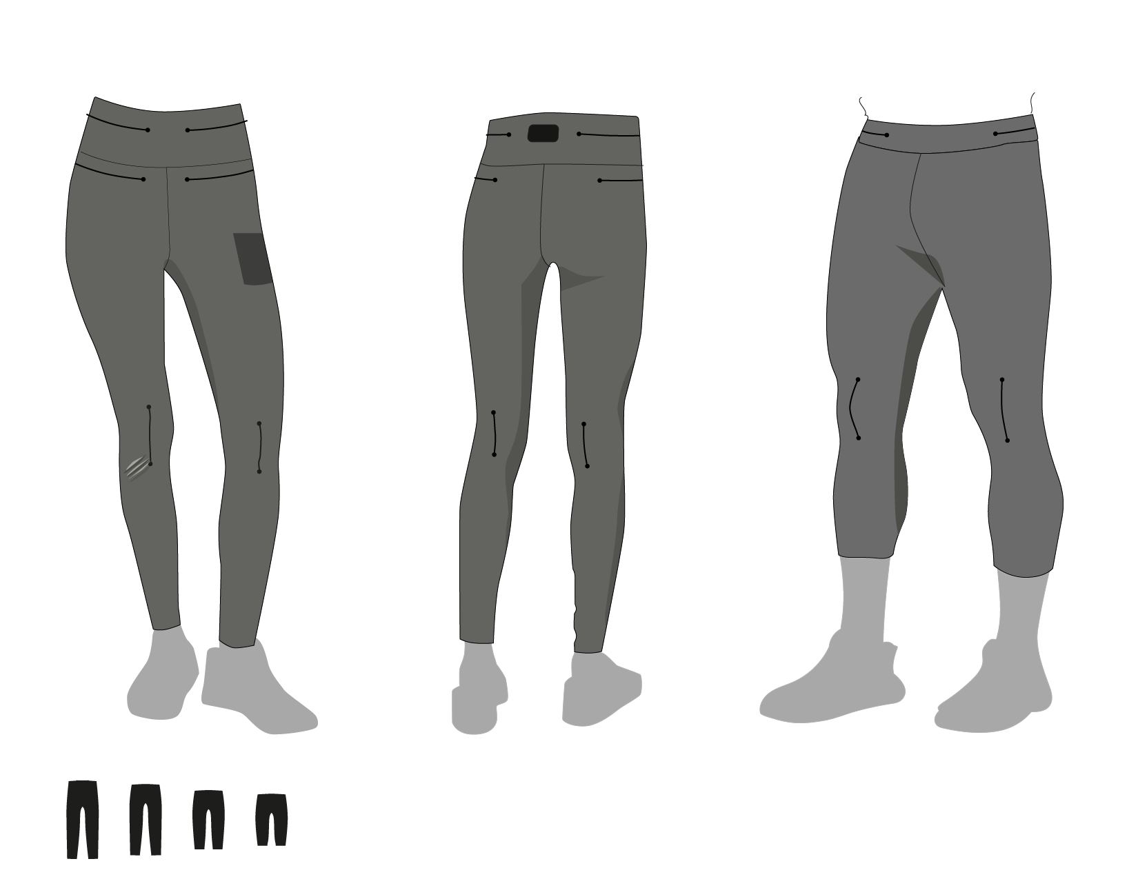 Sensor-embedded leggings concept