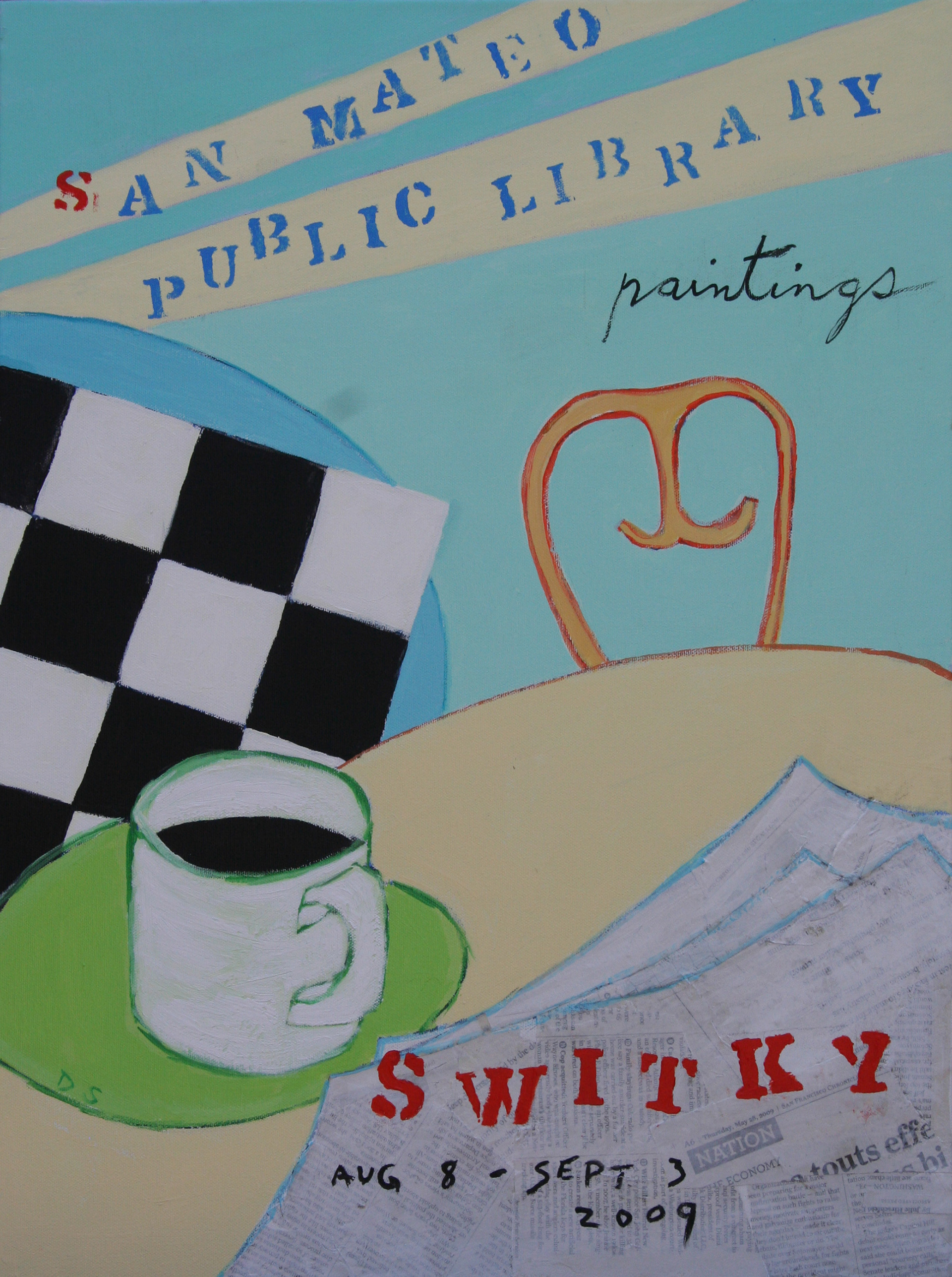 Library Exhibition 2009 | Acrylic on canvas | 24x18" | NFS 