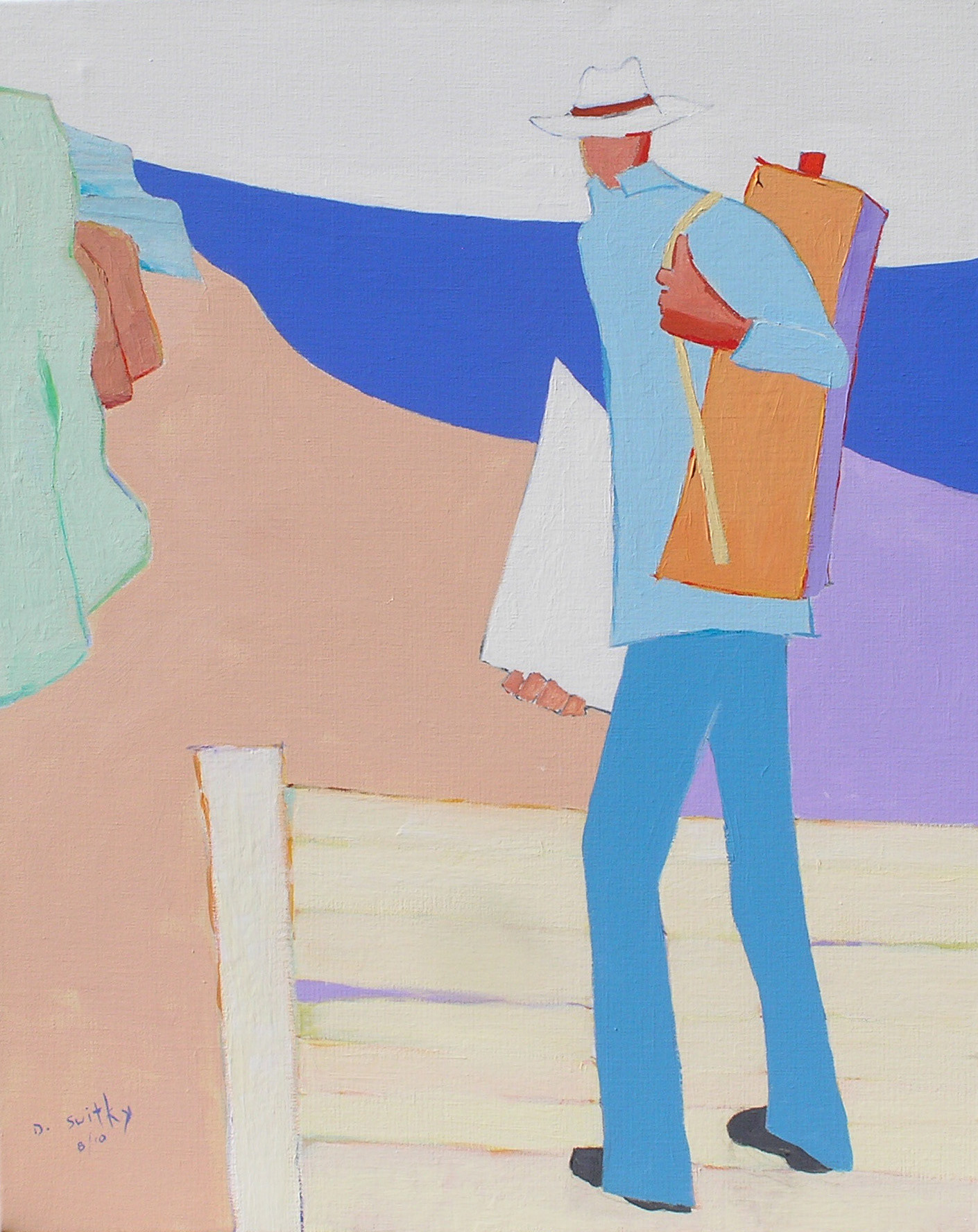 Along the Beach | Acrylic on canvas | 24x18"