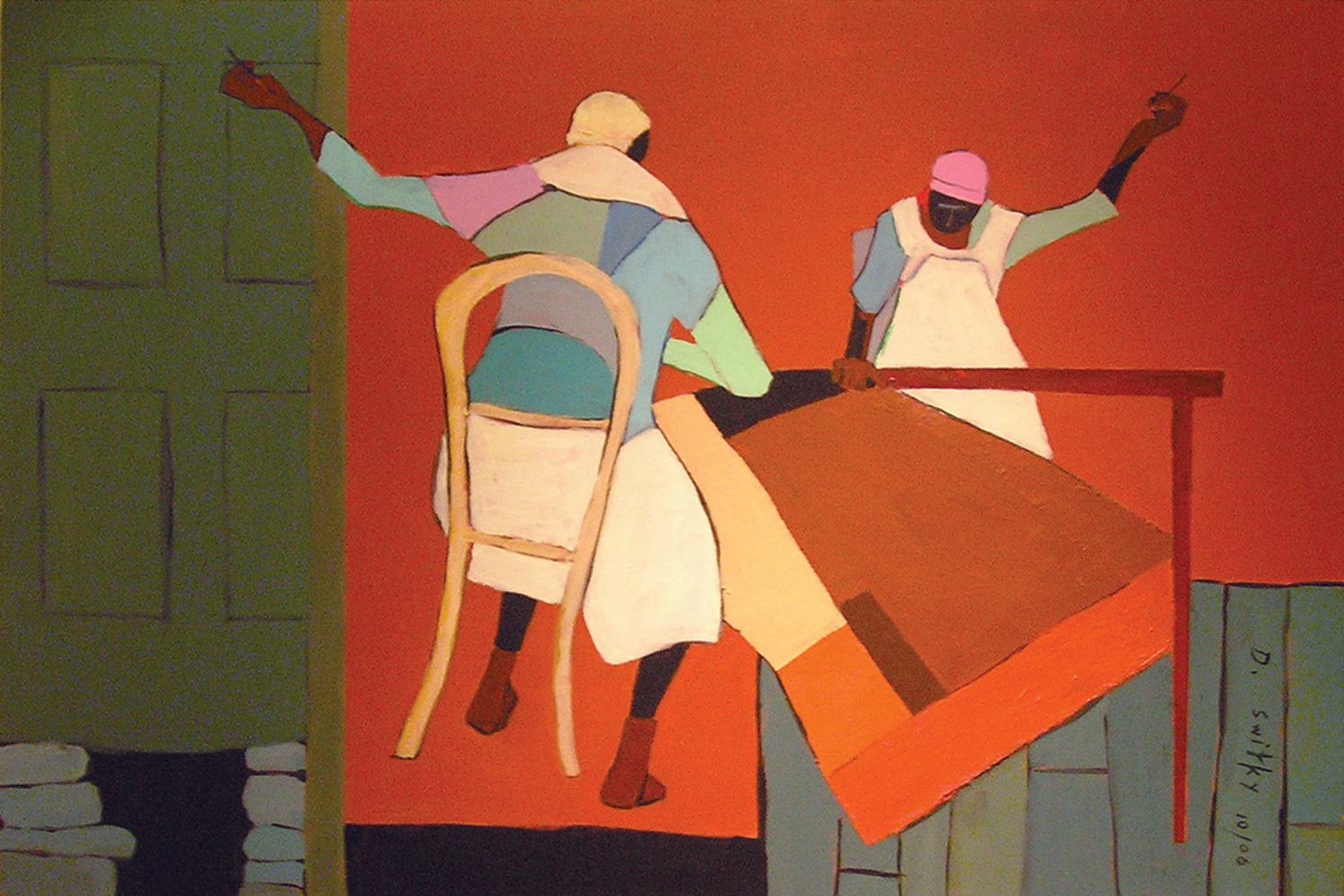 Two Quilters | Acrylic on canvas | 24x36"