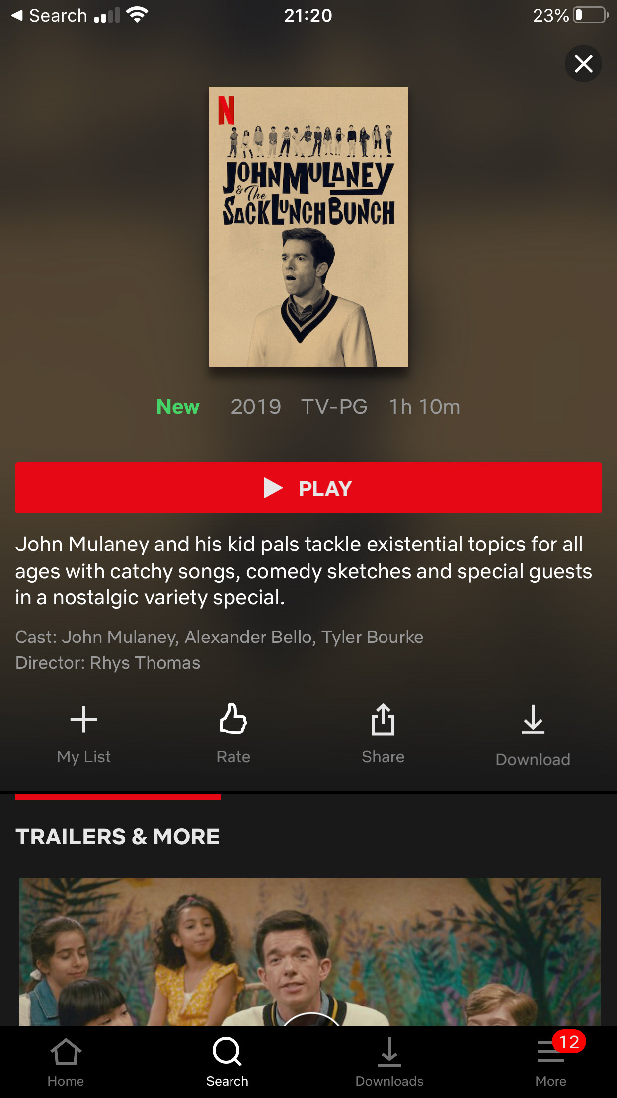 An actual Netflix Screenshot, wild!