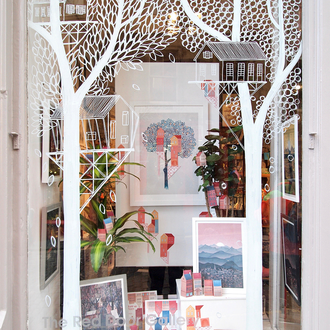 Window Mural and exhibition by David Fleck