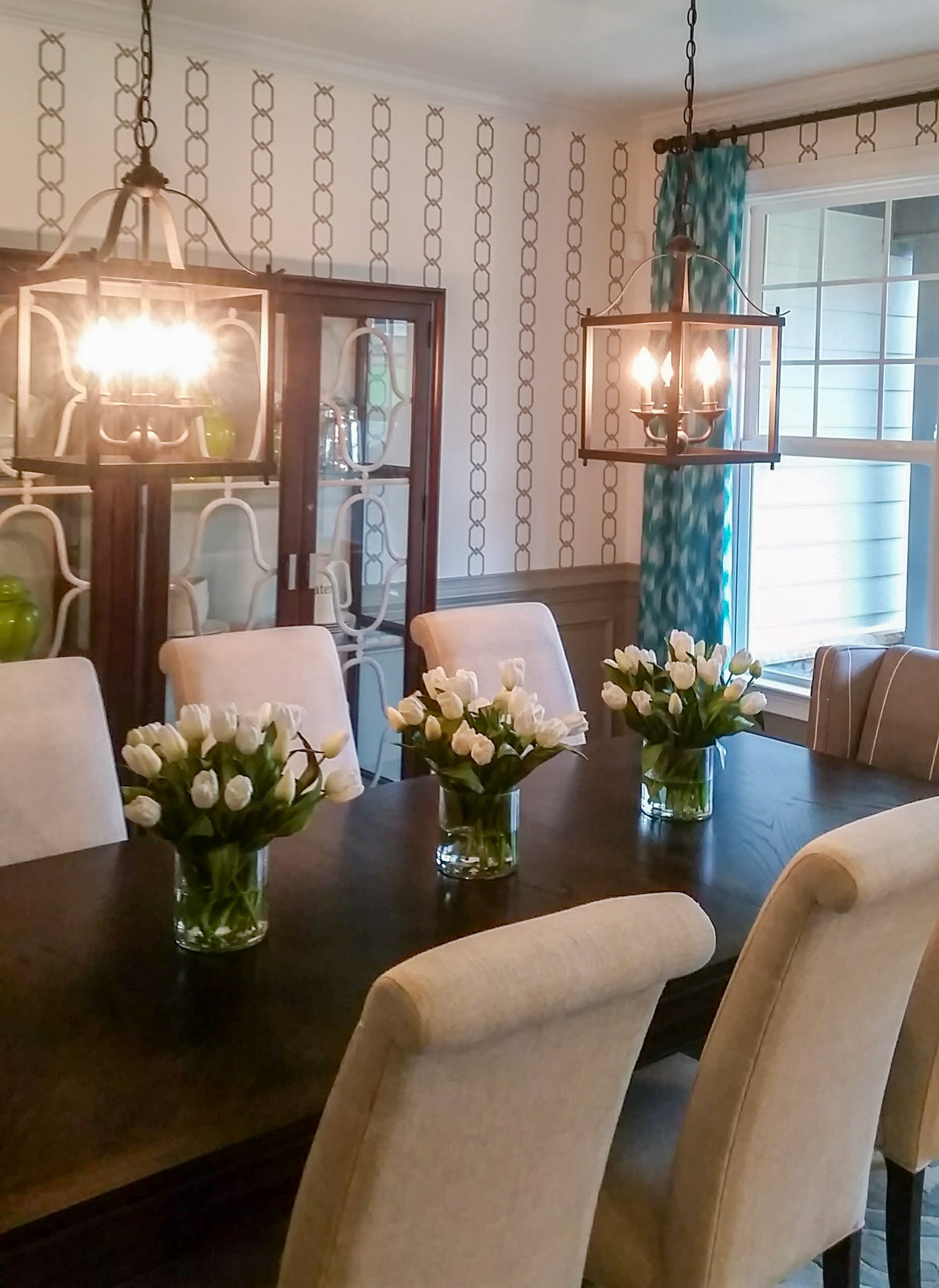 Personal Selections: Flooring & lighting. Other selections made by Model Home Interiors.
