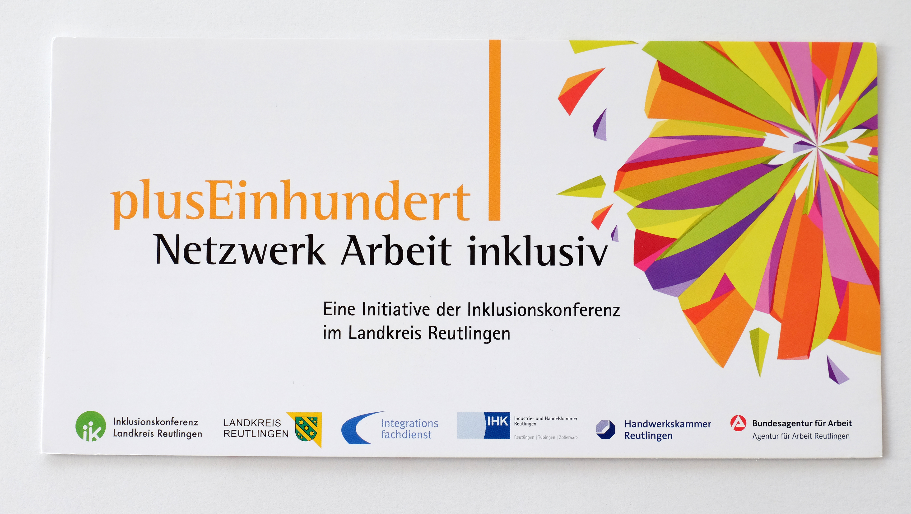 Inklusionskonferenz Landkreis Reutlingen - Flyer