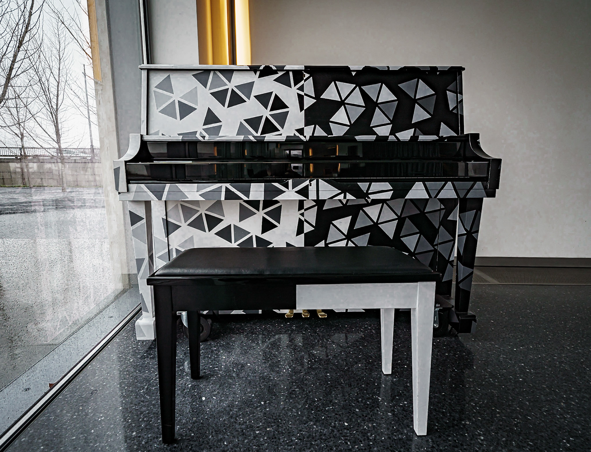 Eternal Harmony, 2019 ~Jordann Wine, b. 1987 | Acrylic on piano