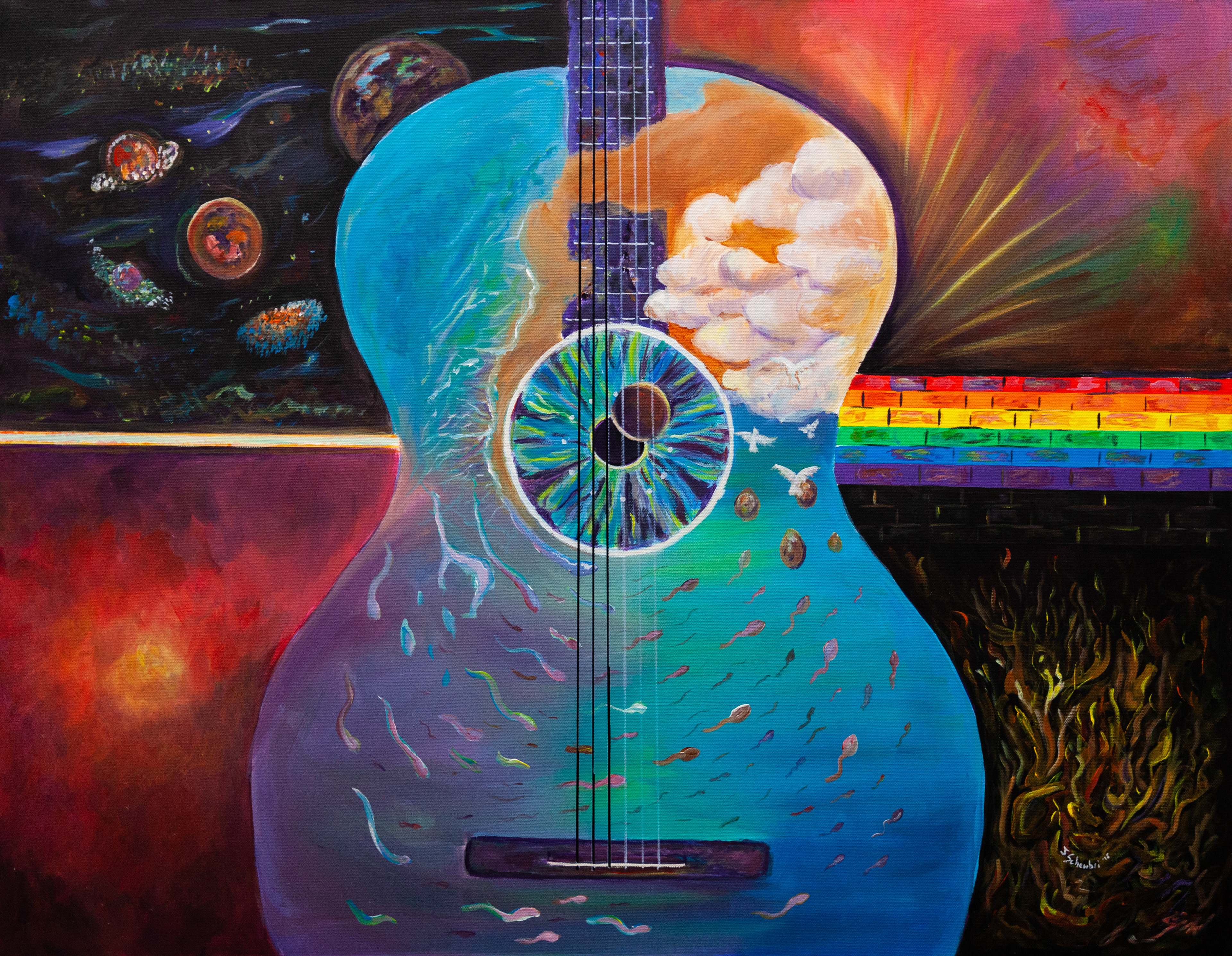 Acrylic on Canvas 90x70cm