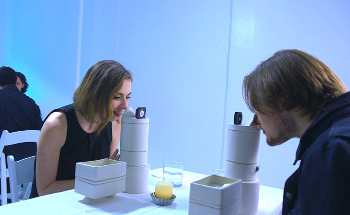 Screen capture of people experiencing the Gastro machines.