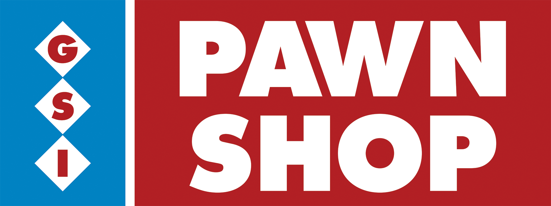 The final version of the GSI PAWN SHOP sign.