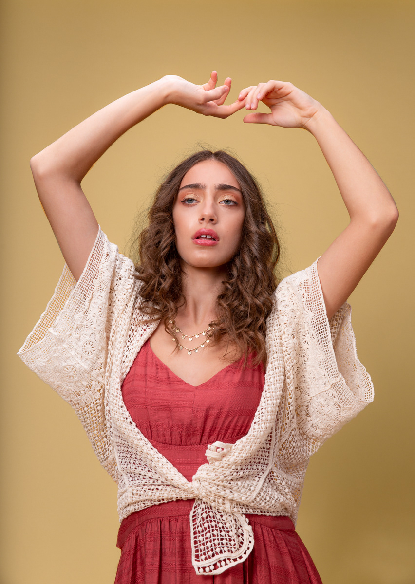 Gia Guido (Next Canada). Photography by Nabil Shash. Makeup by Farrah Bartal. Hair by Andrew Wu.