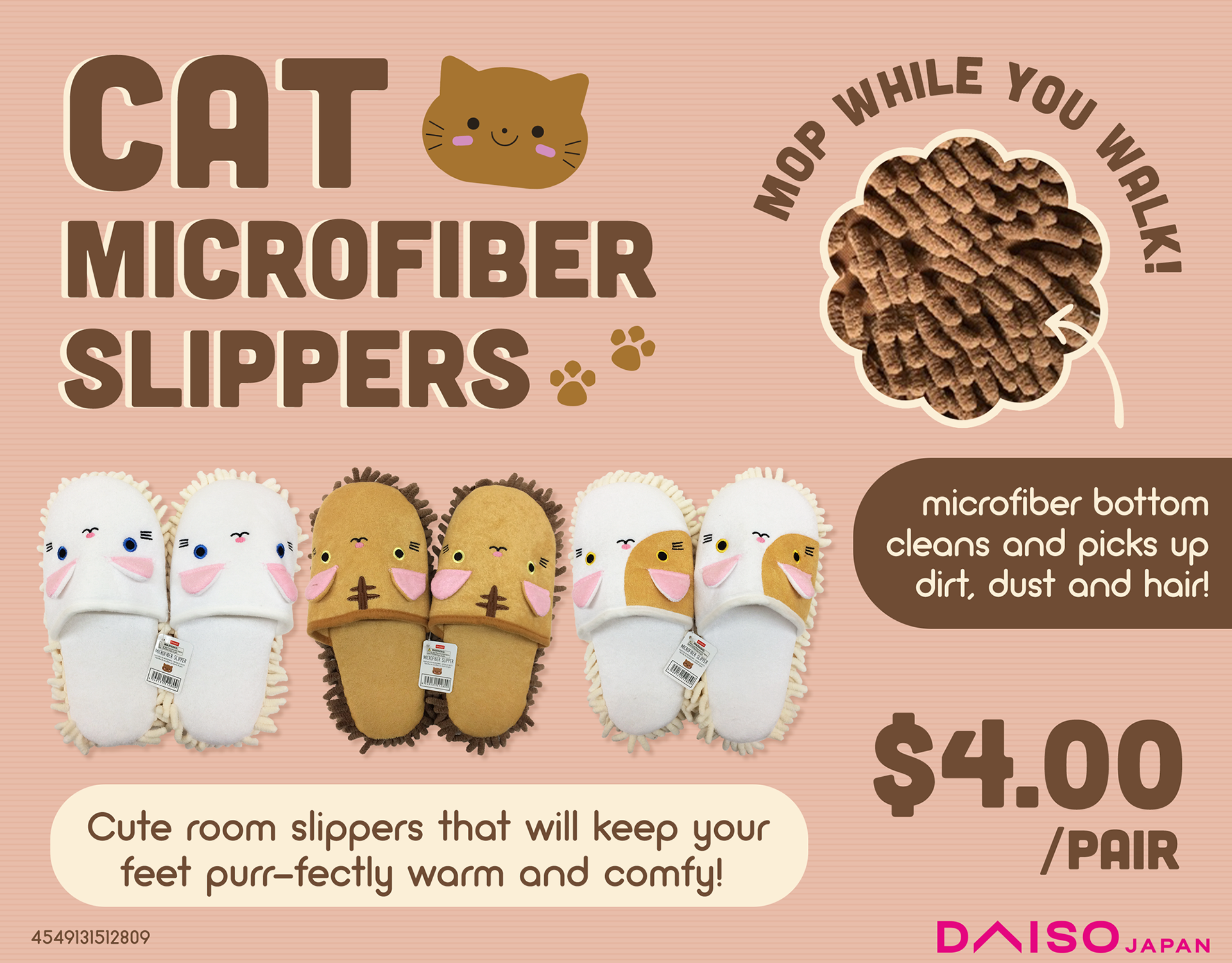 Microfiber discount slippers daiso