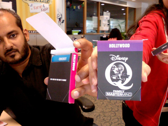 The cards and the pack mock up testing