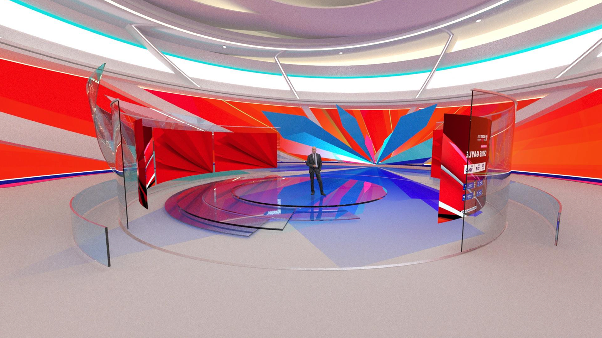 There were distinct zones created for different segments of the show