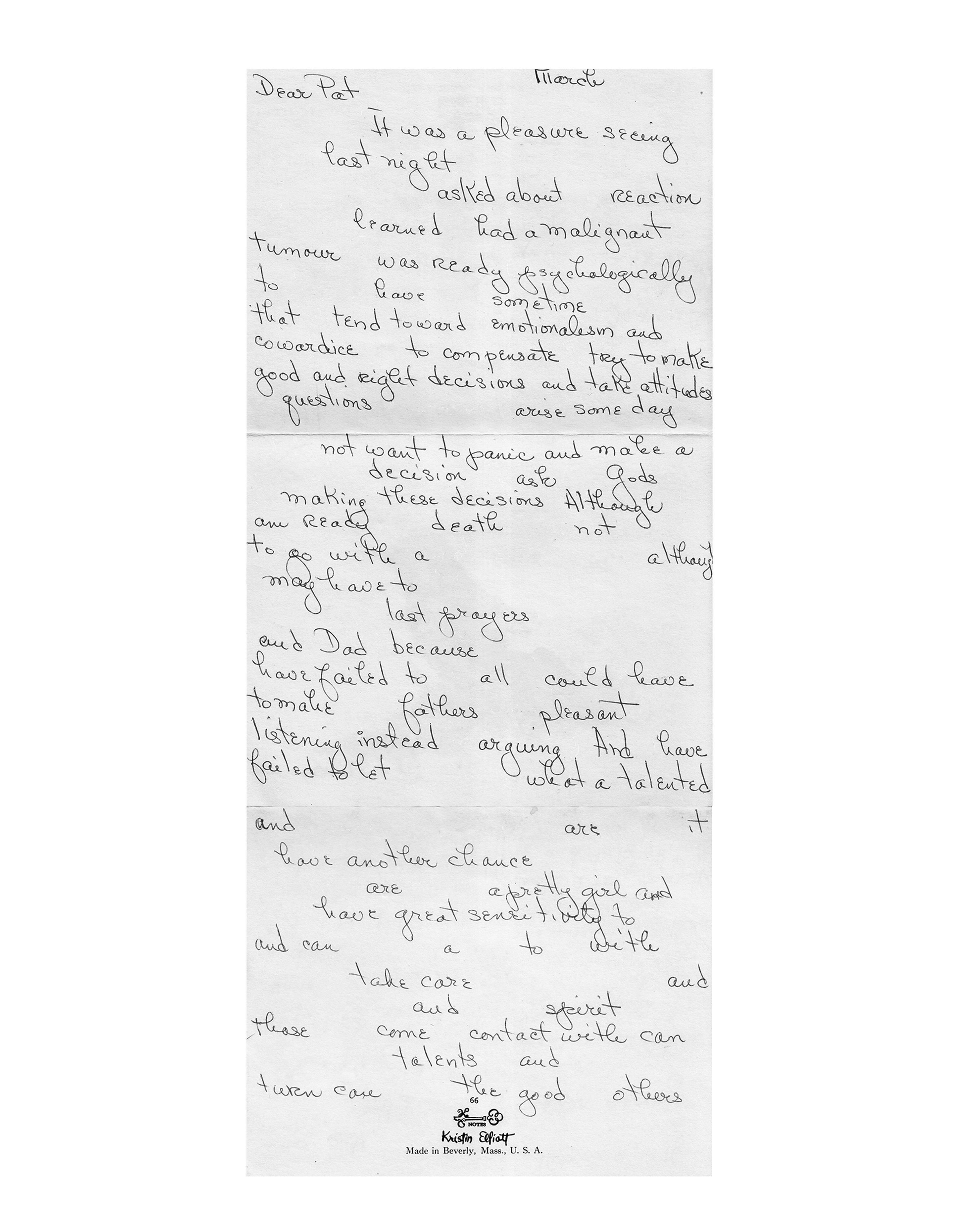 Words have been removed from a letter. All remaining words left contain the letters G, T, A, and C.