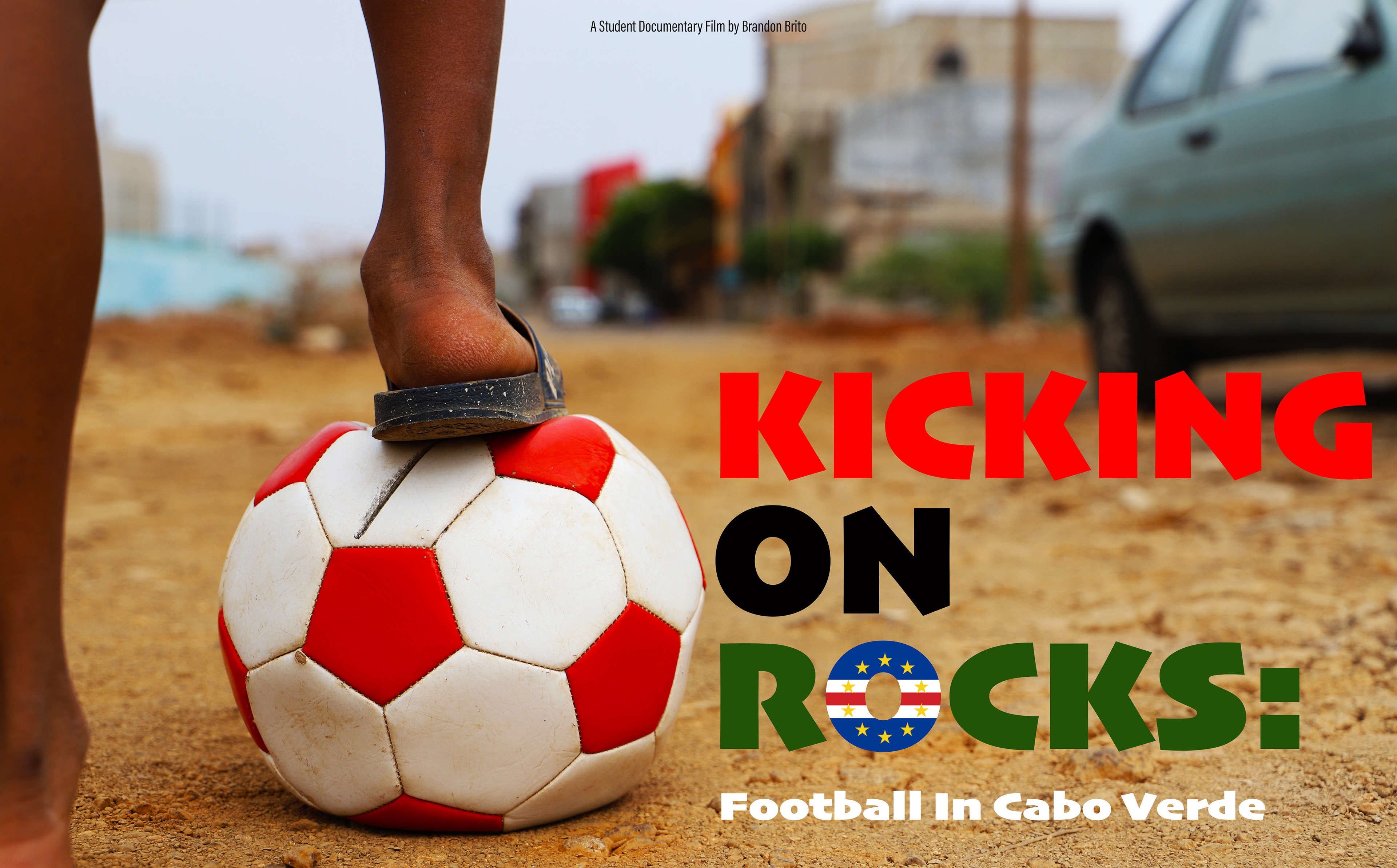 Boston College Film Kicking On Rocks Football In Cabo Verde