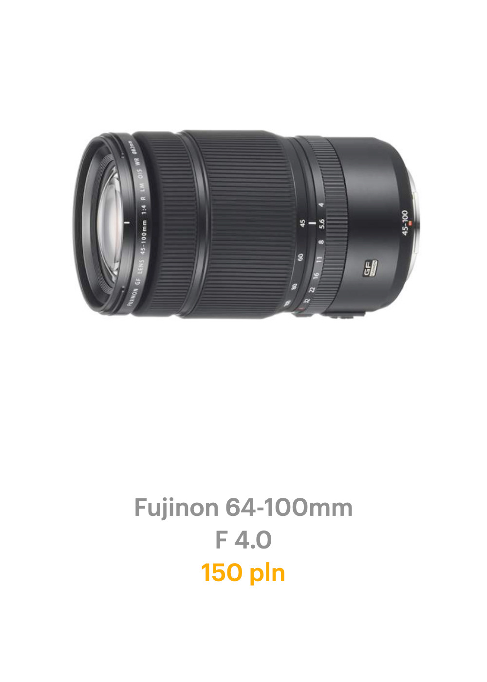 Fujinon 64-100mm rental wynajem