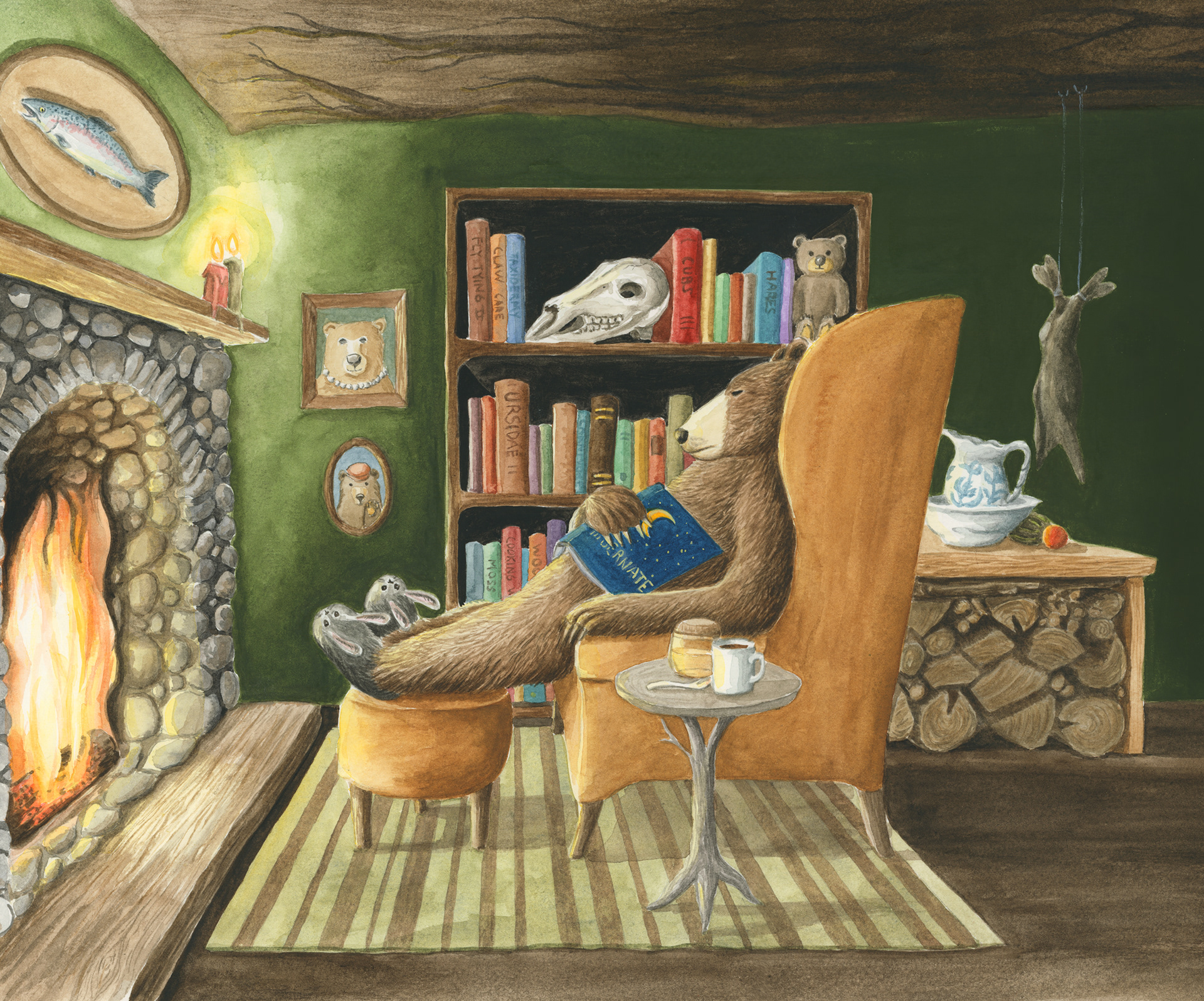Carl's Nap (Watercolor, 11 x 14)